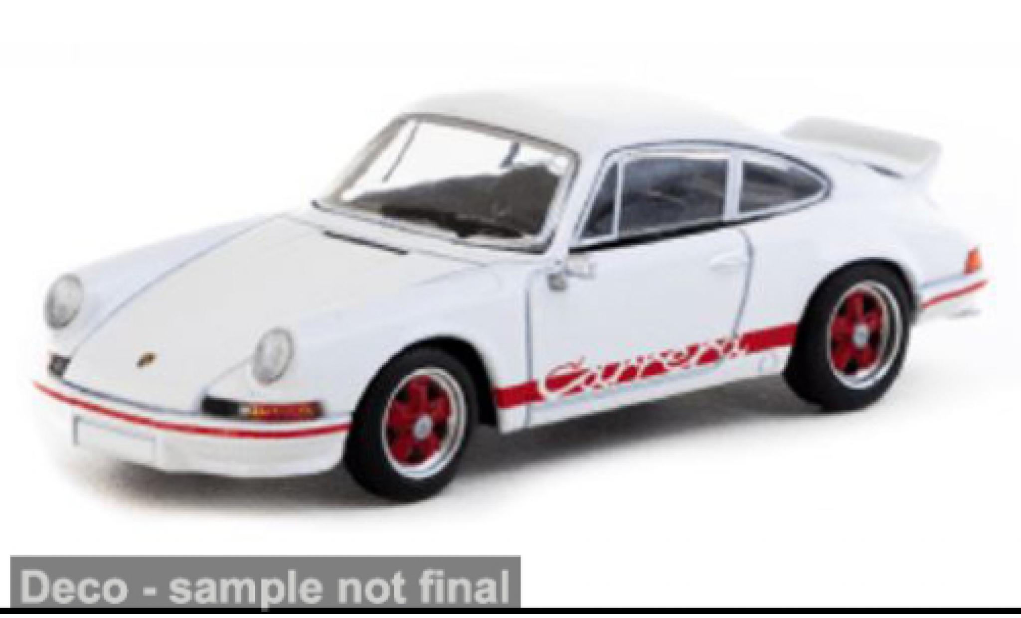 Porsche 911 1/64 Tarmac Works Carrera 2.7 RS wit/rood 1:64 modelauto
