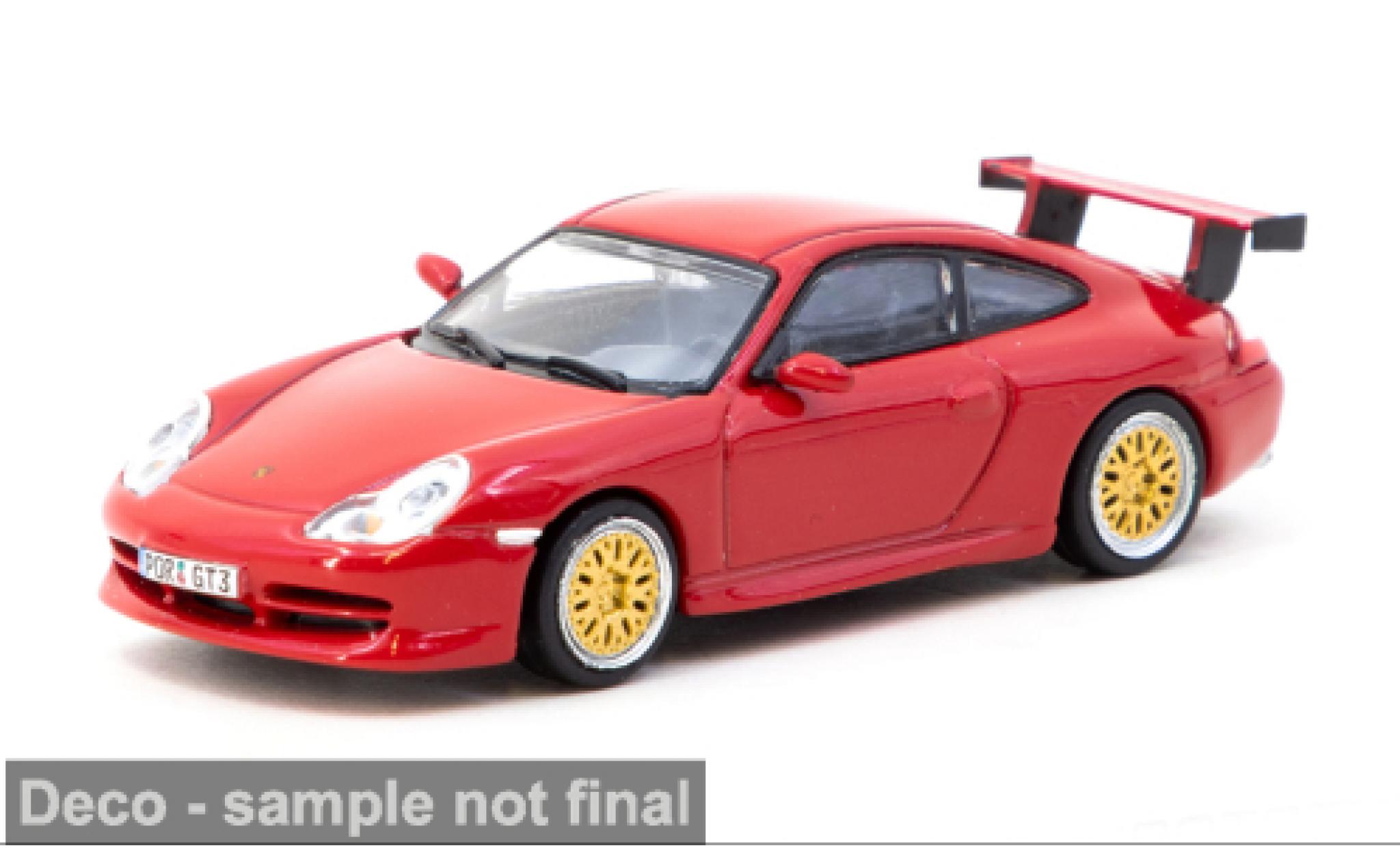 Porsche 996 GT3 1/64 Tarmac Works 911  rood 1999 1:64 modelauto