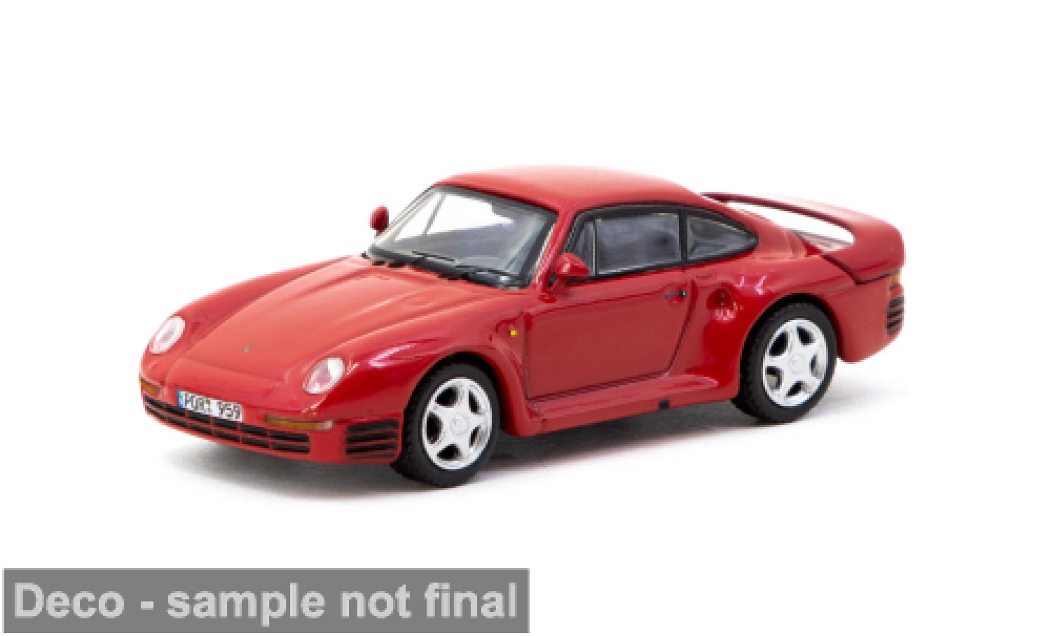 Porsche 959 1/64 Tarmac Works rood 1:64 modelauto