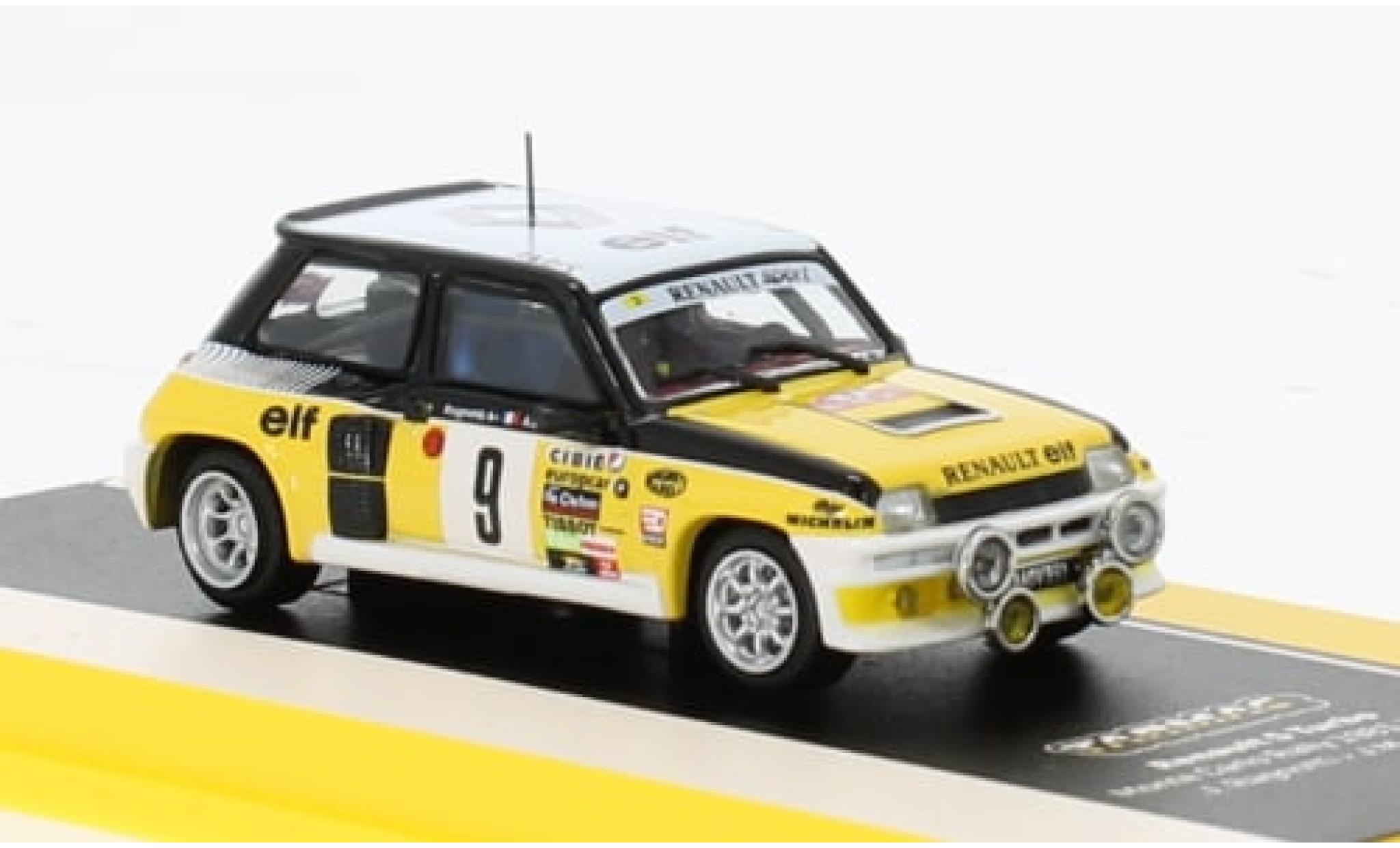 Renault 5 1/64 Tarmac Works Turbo No.9 Rallye WM Rallye Monte Carlo 1981 1:64 modelauto
