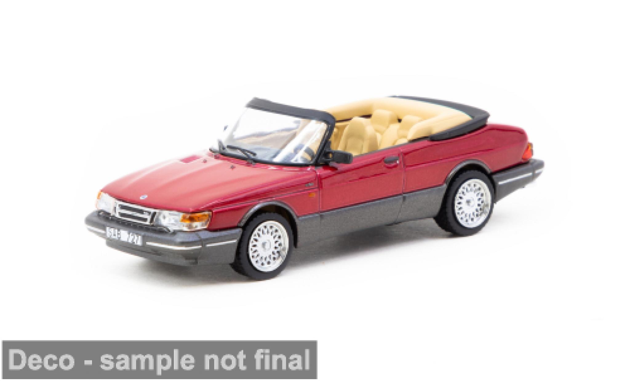Saab 900 1/64 Tarmac Works Turbo Cabriolet rood 1:64 modelauto