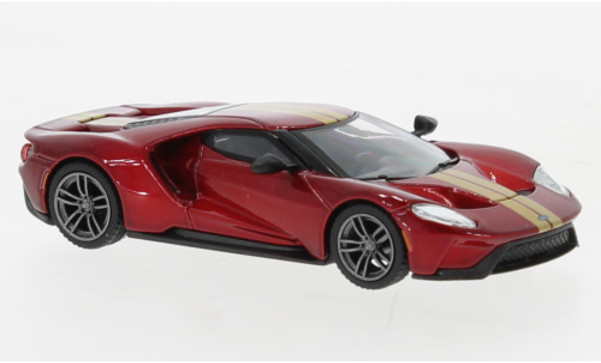 Ford GT 1/64 Tarmac Works rood modelauto
