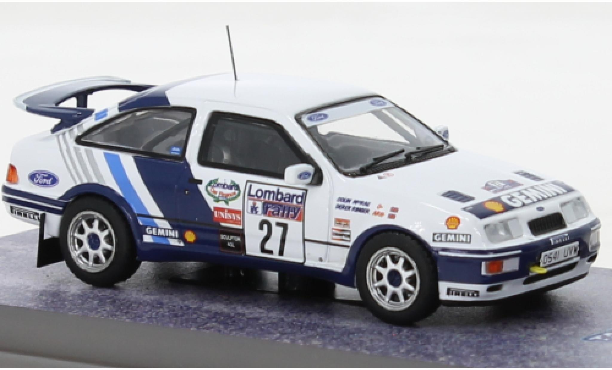 Ford Sierra 1/64 Tarmac Works RS Cosworth No.27 Rallye WM RAC Rallye 1989 modelauto