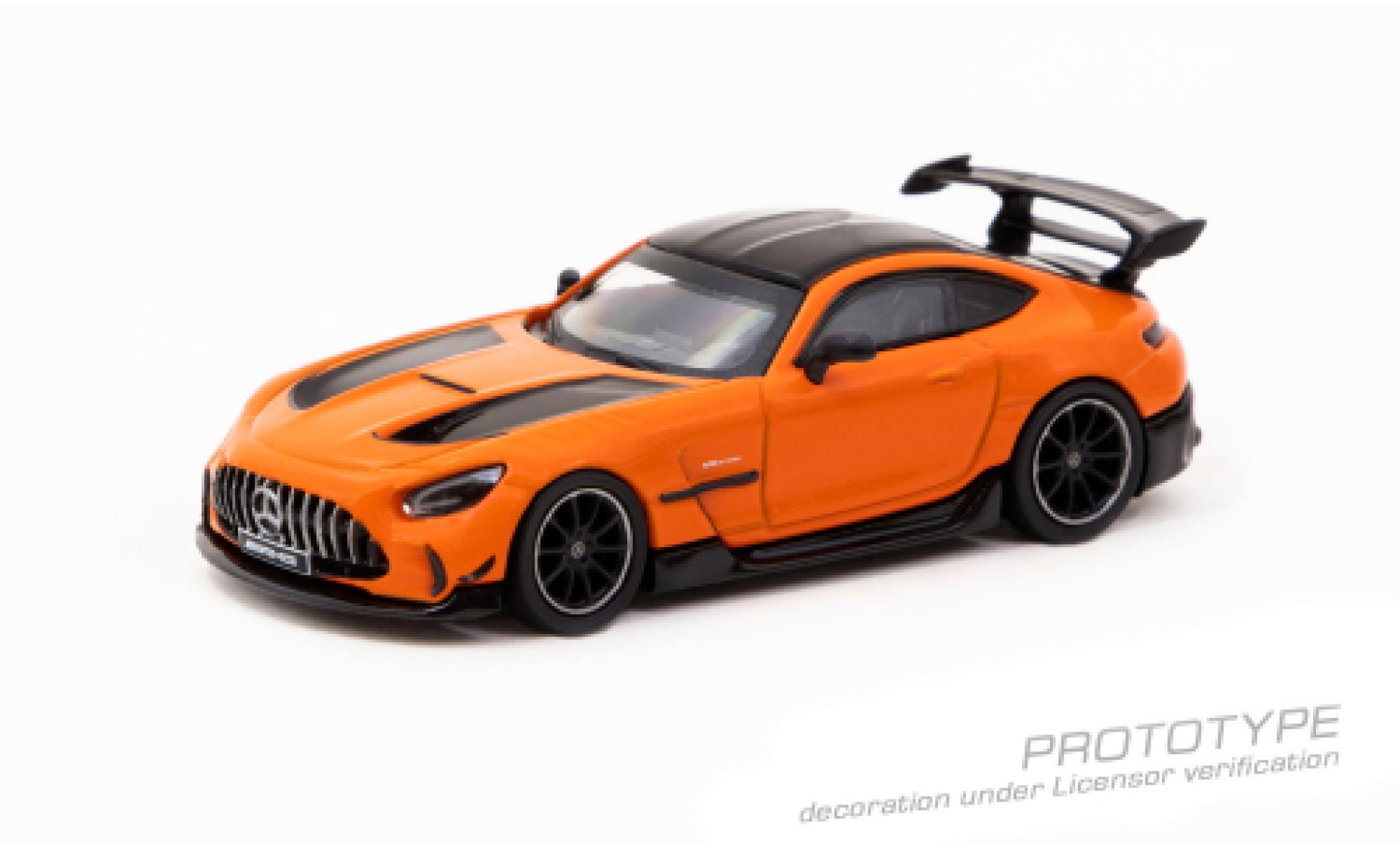 Mercedes AMG GT 1/64 Tarmac Works Black Series oranje modelauto