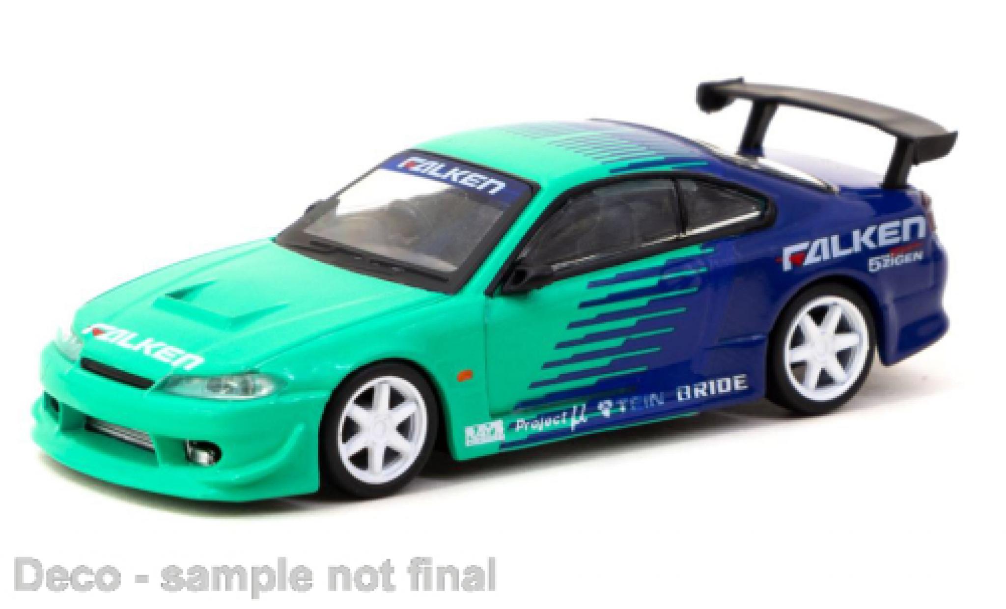 Nissan Silvia 1/64 Tarmac Works (S15) VERTEX Falken modelauto