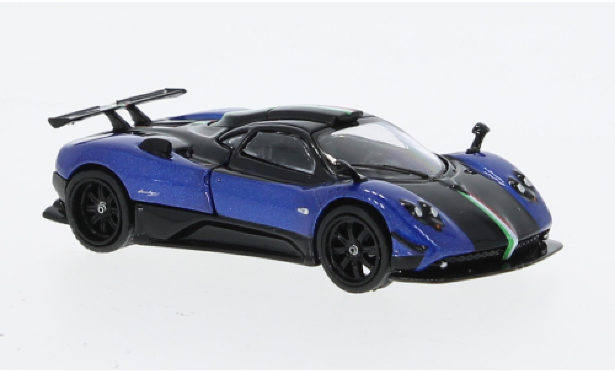 Pagani Zonda 1/64 Tarmac Works Cinque metallic blauw modelauto