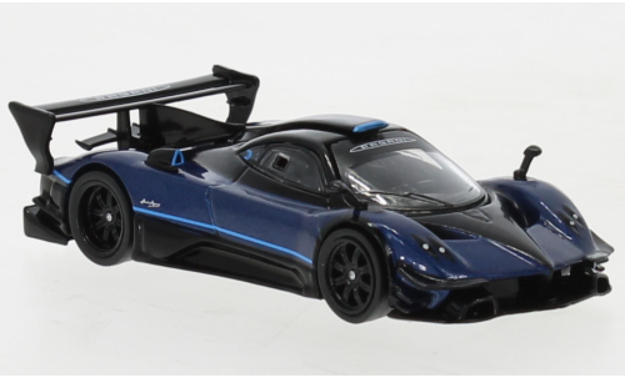 Pagani Zonda 1/64 Tarmac Works Revolucion metallic blauw modelauto