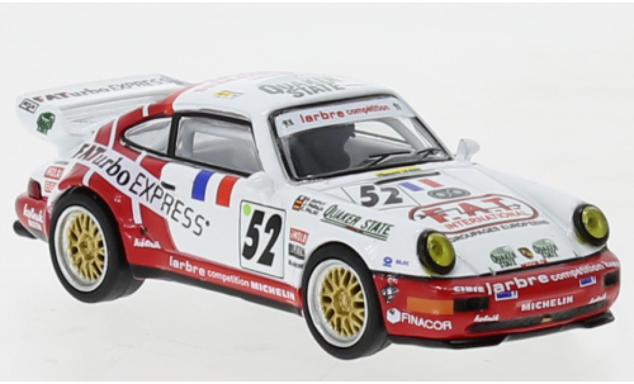 Porsche 964 1/64 Tarmac Works 911  RSR 3.8 No.52 24h Le Mans 1994 modelauto