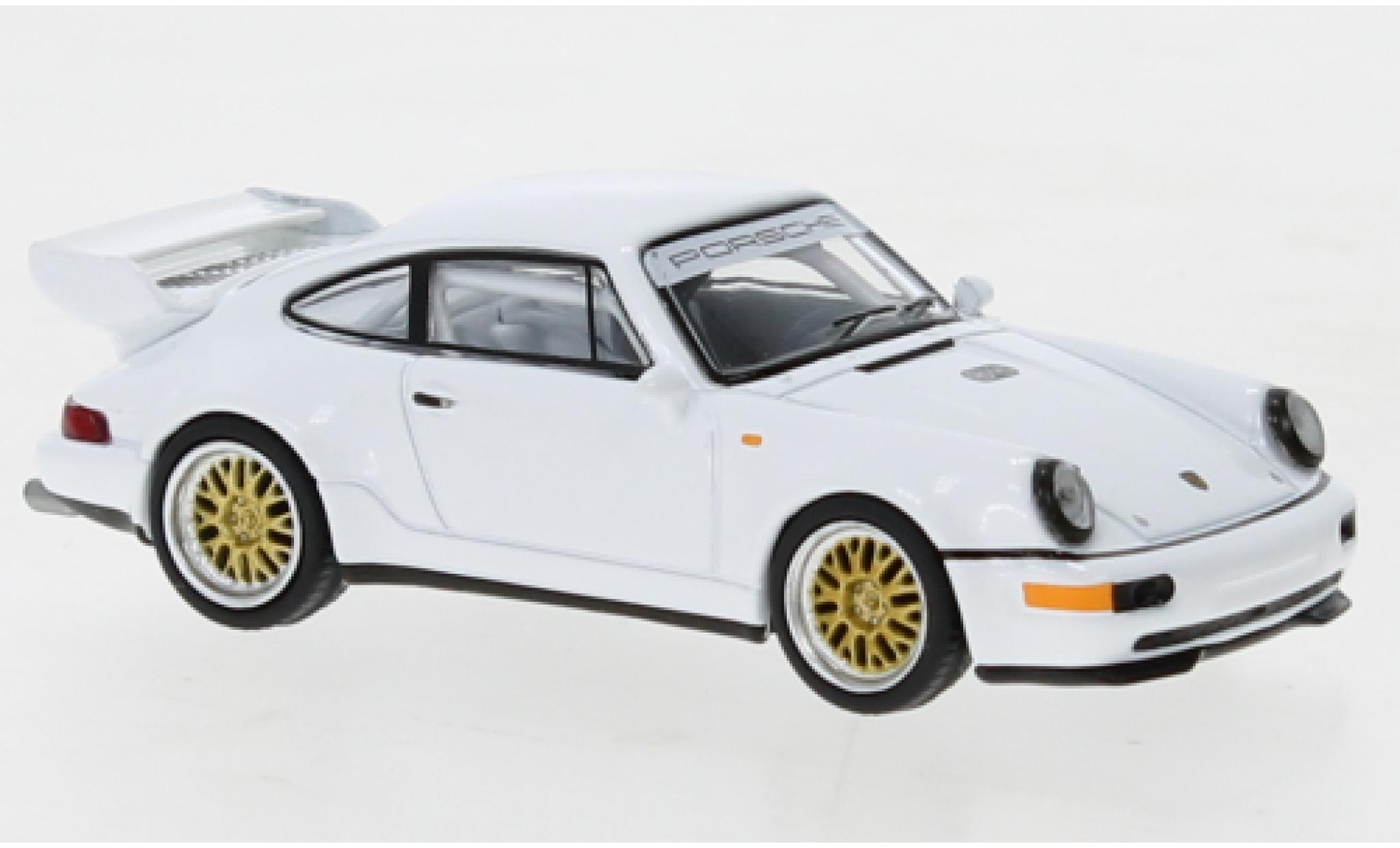 Porsche 964 1/64 Tarmac Works 911  RSR 3.8 wit modelauto