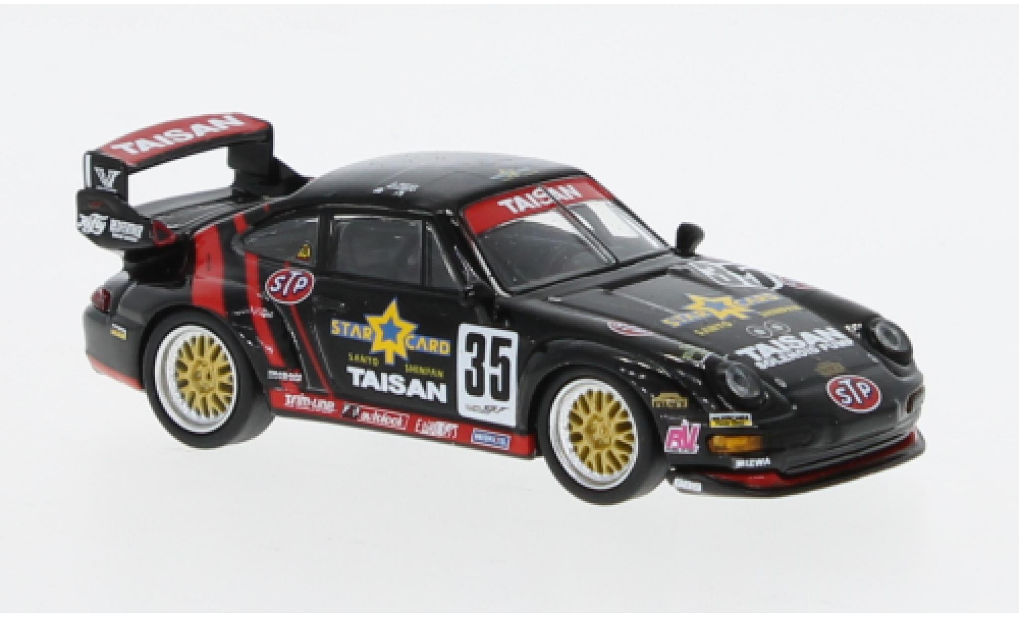 Porsche 993 GT2 1/64 Tarmac Works 911  No.35 Taisan JGTC modelauto