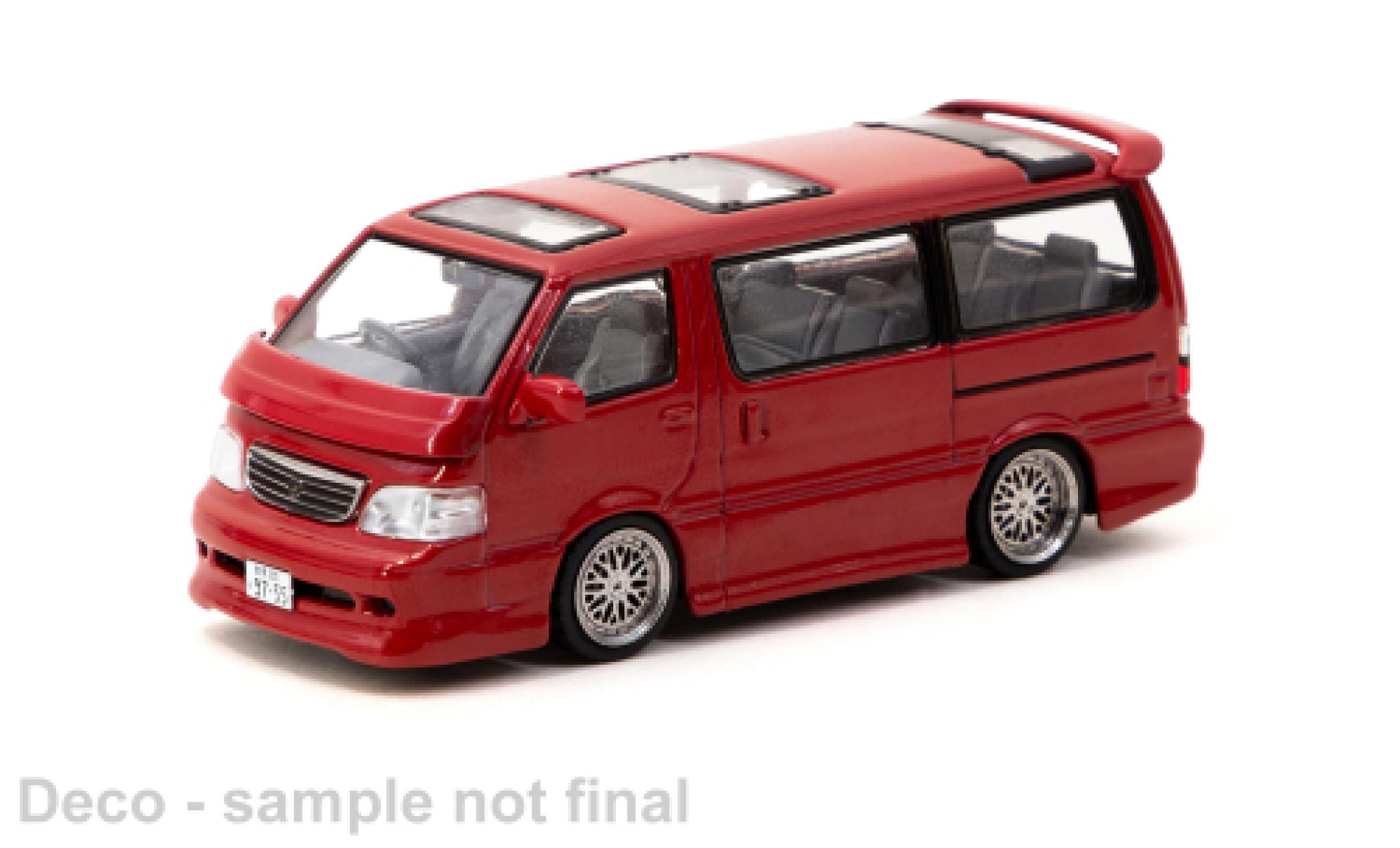 Toyota Hiace 1/64 Tarmac Works Waggon Douane rood modelauto