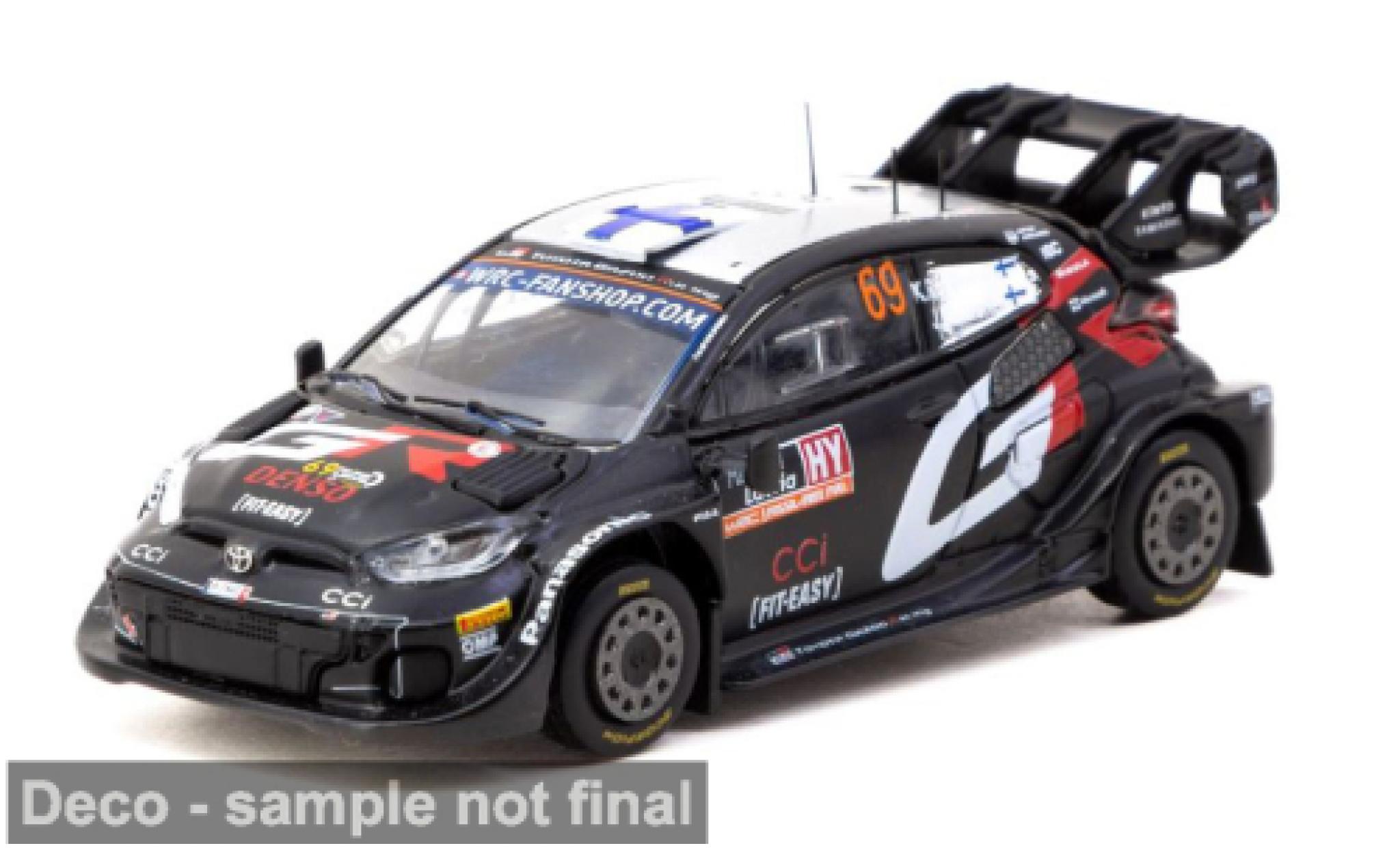 Toyota Yaris 1/64 Tarmac Works GR Rally1 Hybrid Rally Latvia 2024 Gazoo Racing WRT #69 1:64 modelauto