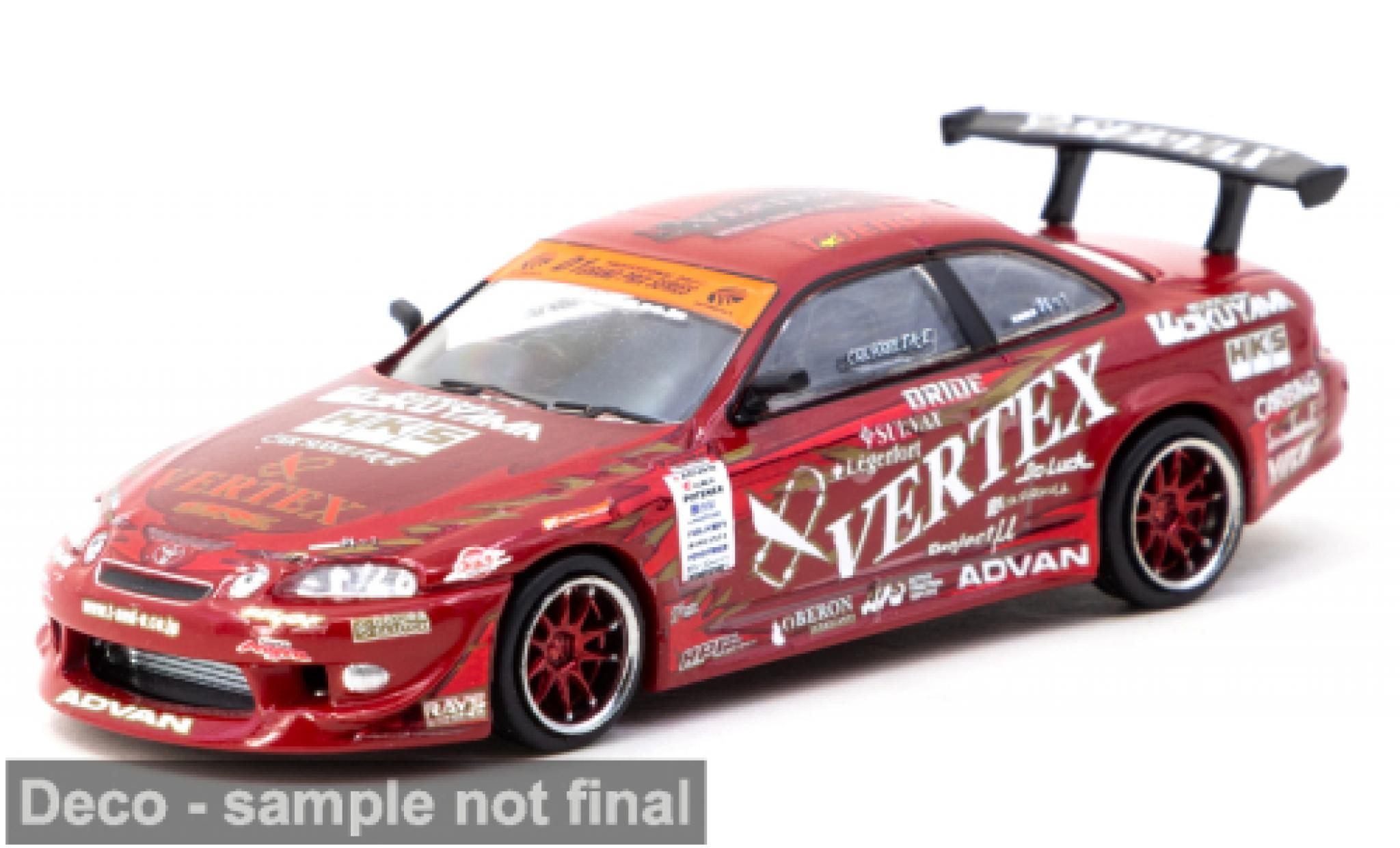 Toyota Soarer 1/64 Tarmac Works rood 1:64 modelauto