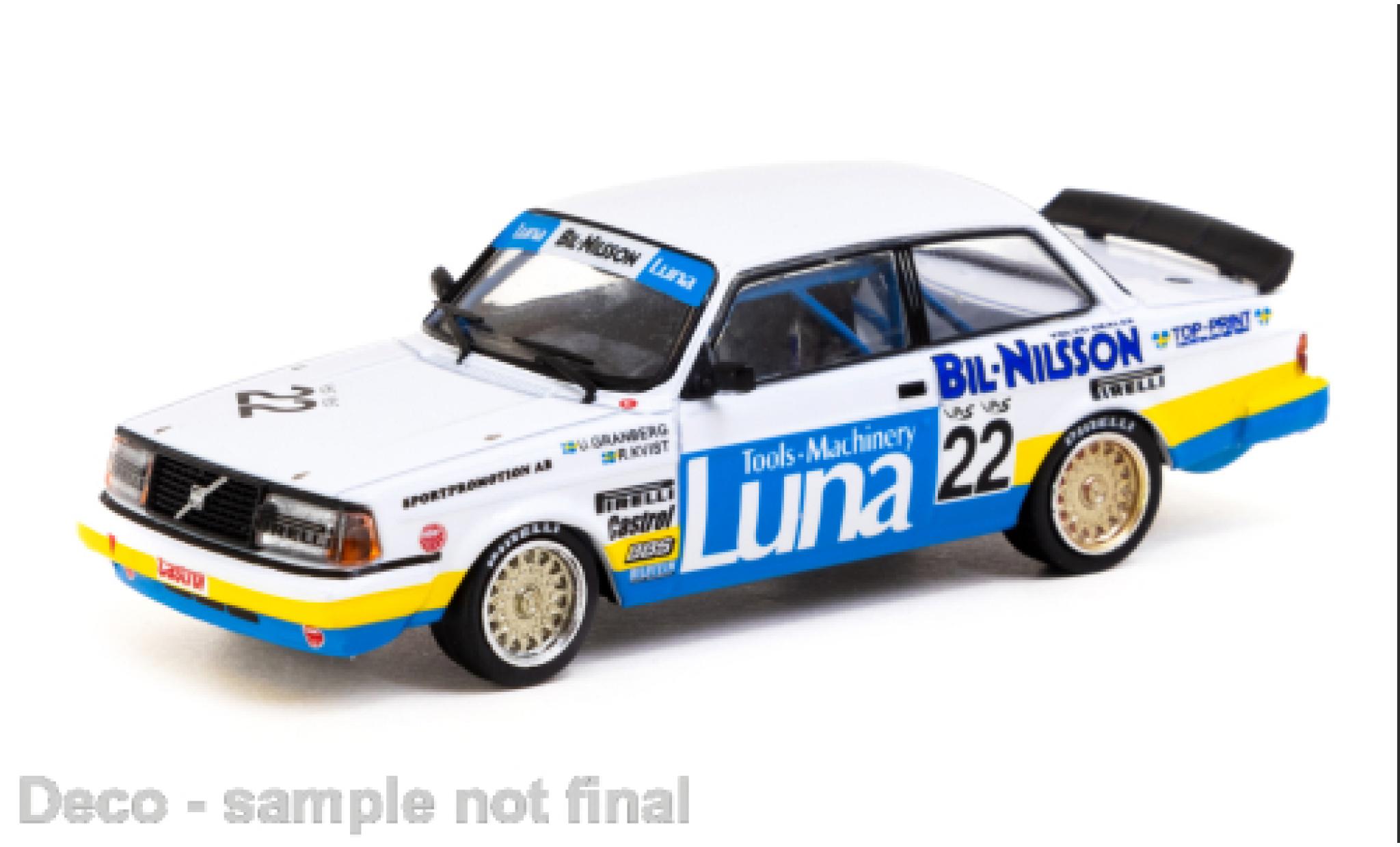 Volvo 240 1/64 Tarmac Works Turbo No.22 ETCC Zolder 1984 1:64 modelauto