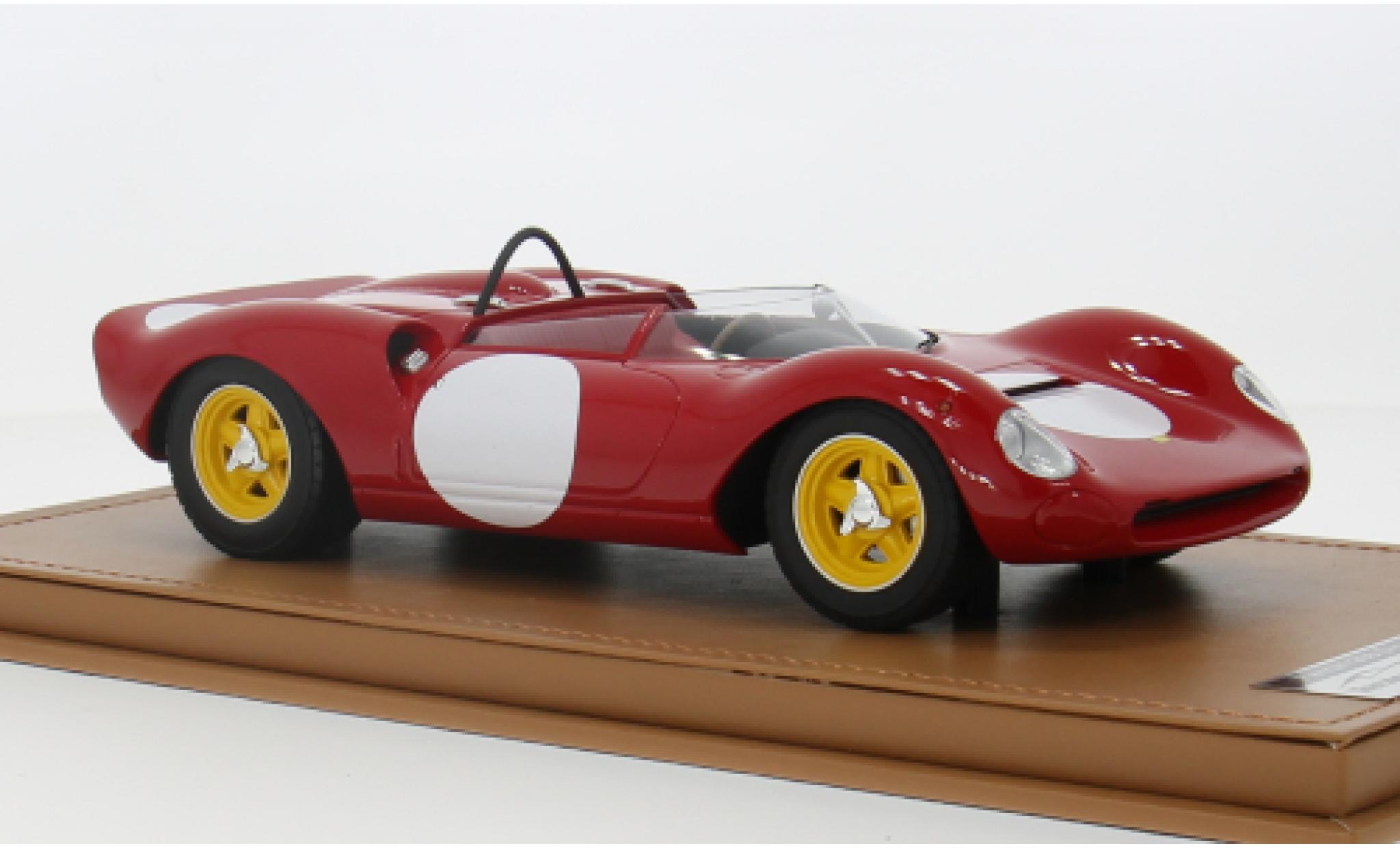 Ferrari 206 1/18 Tecnomodel Dino SP rood RHD Scuderia SEFAC 1965 1:18 modelauto