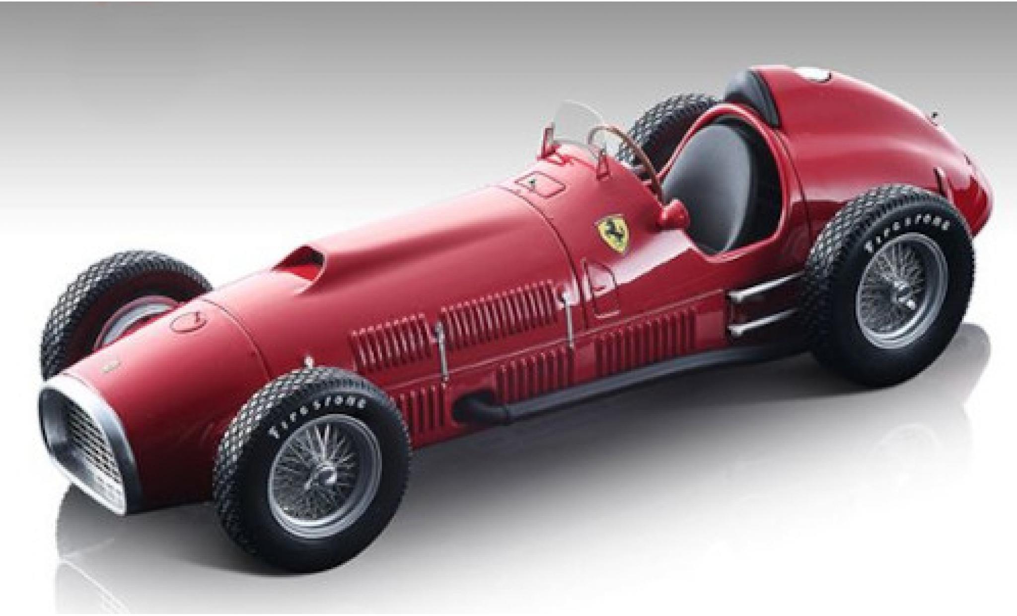 Ferrari 375 1/18 Tecnomodel Indianapolis rood Scuderia Automobil Weltmeisterschaft Indianapolis 500 1952 Pressefahrzeug modelauto