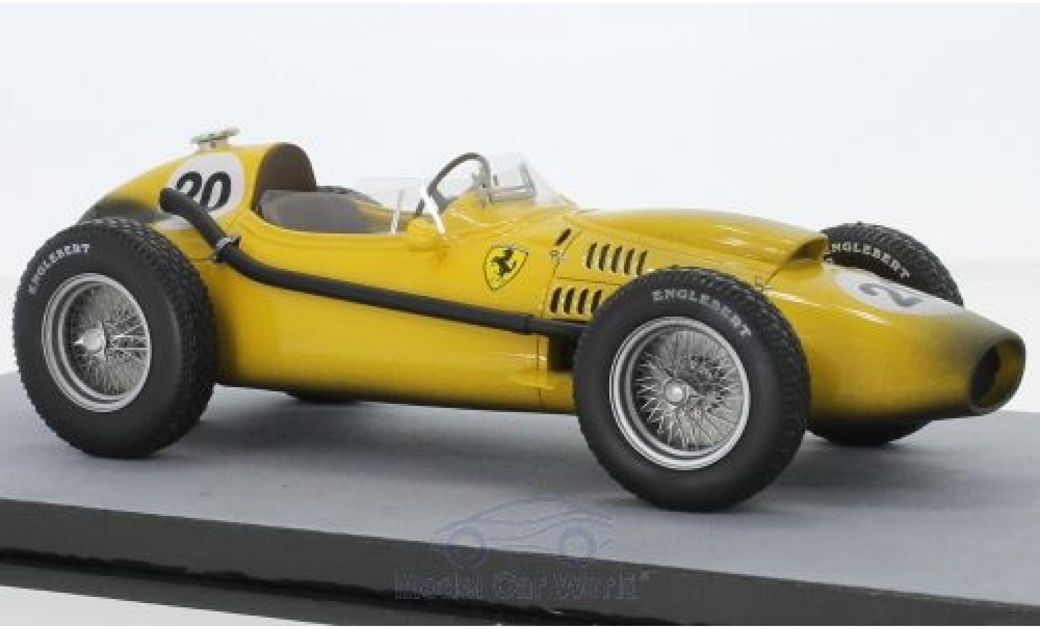 Ferrari Dino 1/18 Tecnomodel 246 F1 No.20 Ecurie Francorchamps Formel 1 GP Belgien 1958 Final Race Version O.Gendebien modelauto