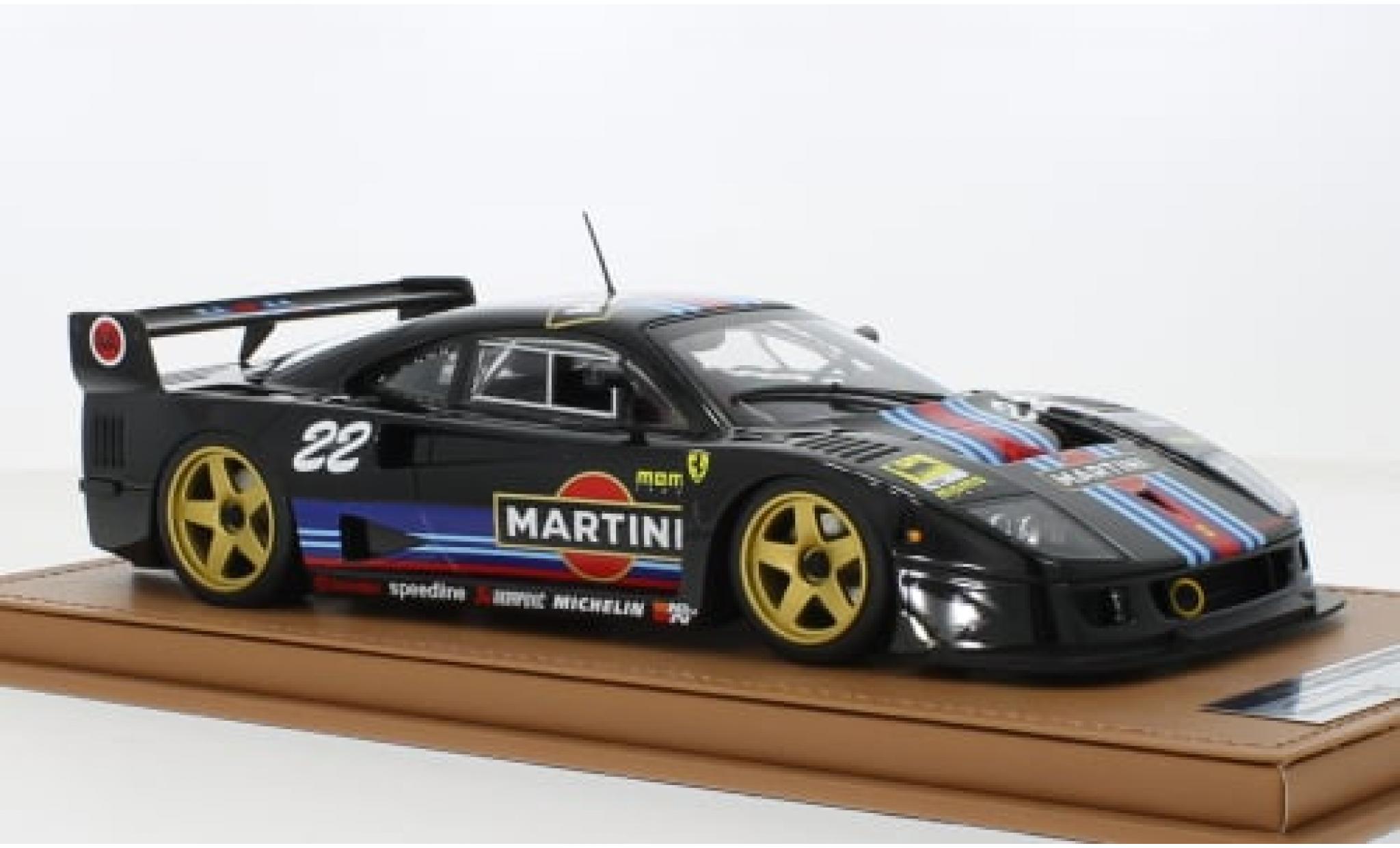 Ferrari F40 1/18 Tecnomodel LM zwart Martini 1996 1:18 modelauto