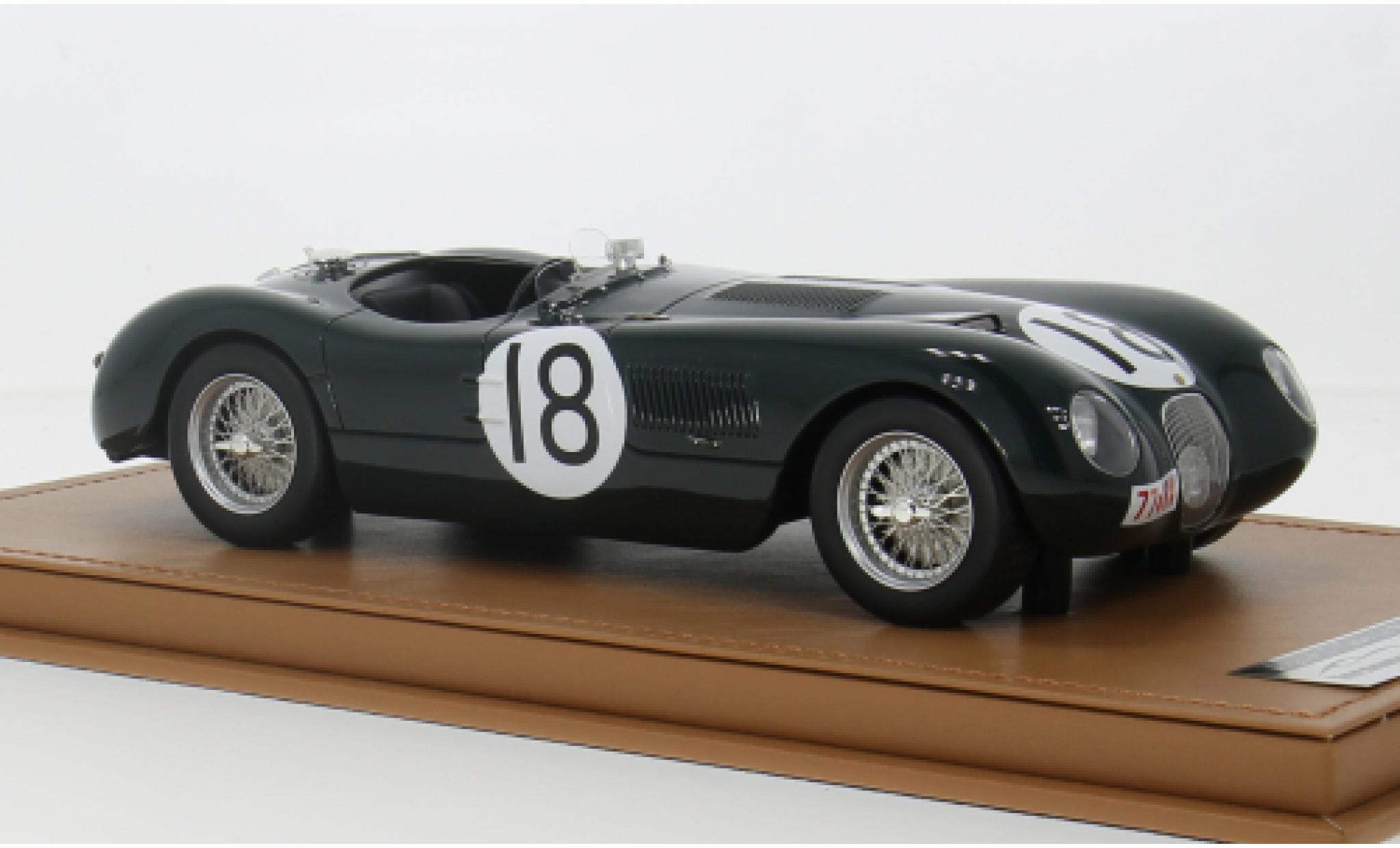 Jaguar C-Type 1/18 Tecnomodel No.18 Racing 24h Le Mans 1953 1:18 modelauto