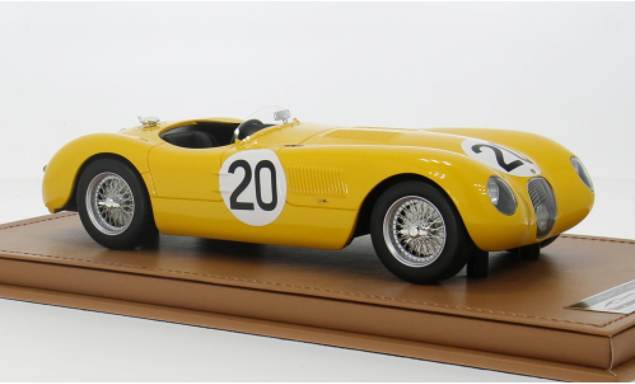Jaguar C-Type 1/18 Tecnomodel Spider RHD No.20 Racing 24h Le Mans 1953 1:18 modelauto