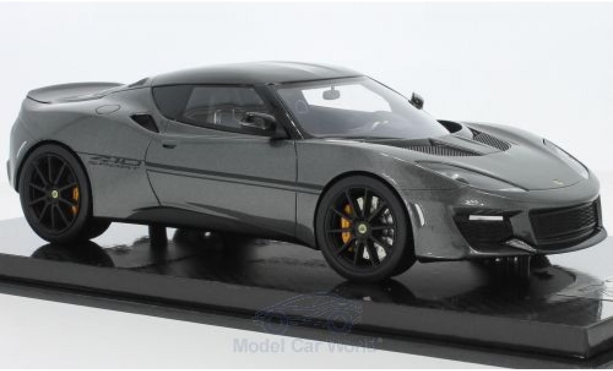 Lotus Evora S 1/18 Tecnomodel 410 metallic grijs 2017 modelauto