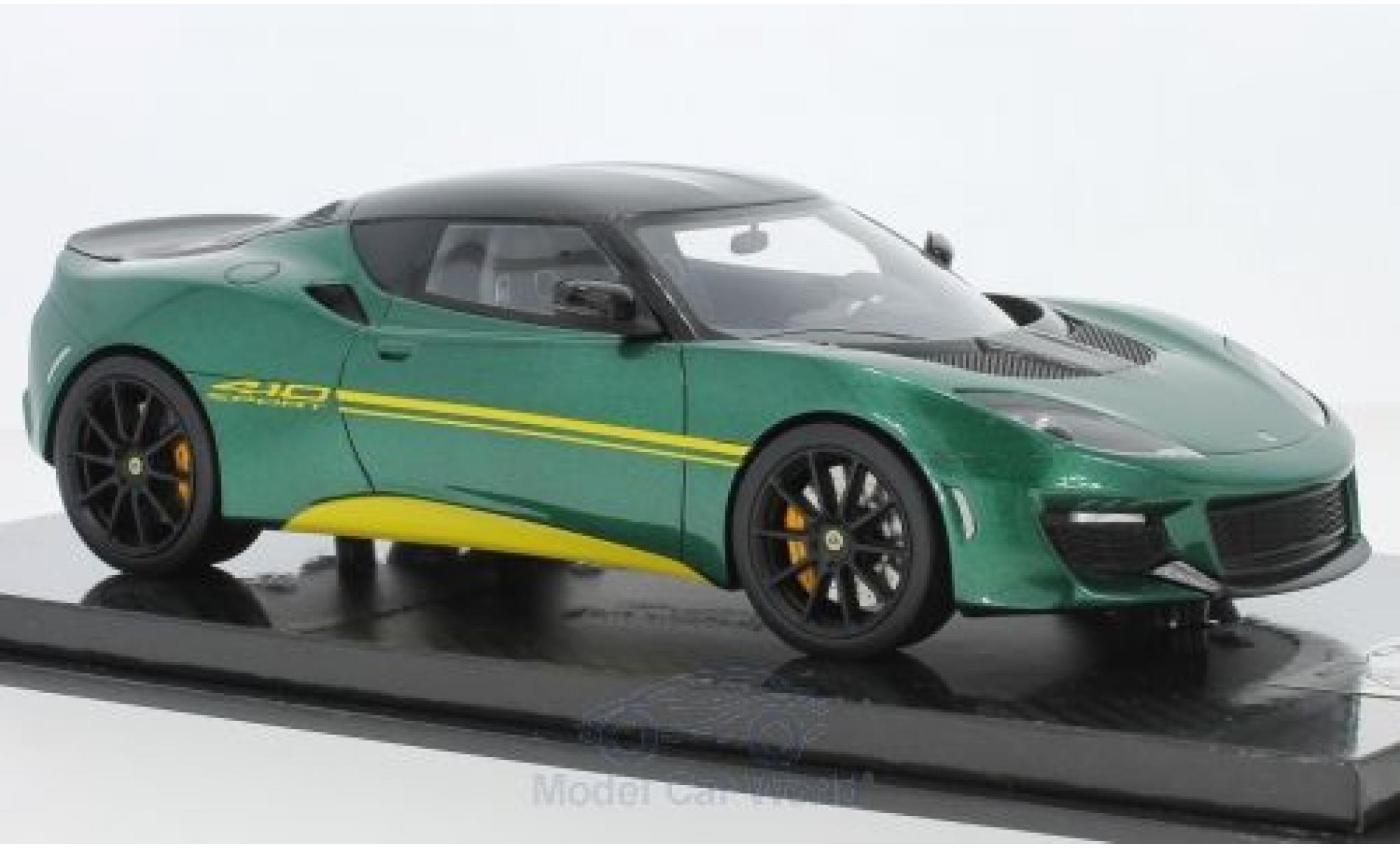 Lotus Evora S 1/18 Tecnomodel 410 metallic groen 2017 modelauto
