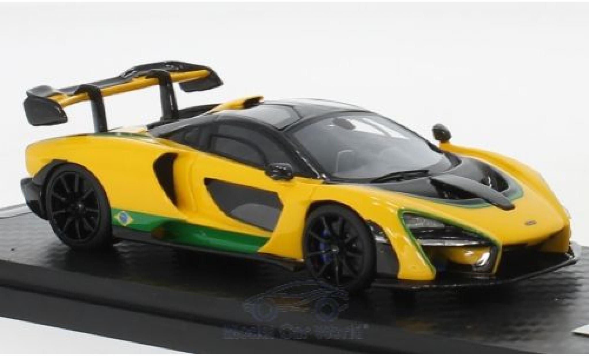 McLaren Senna 1/18 Tecnomodel 2018 Brazil Colour Version modelauto