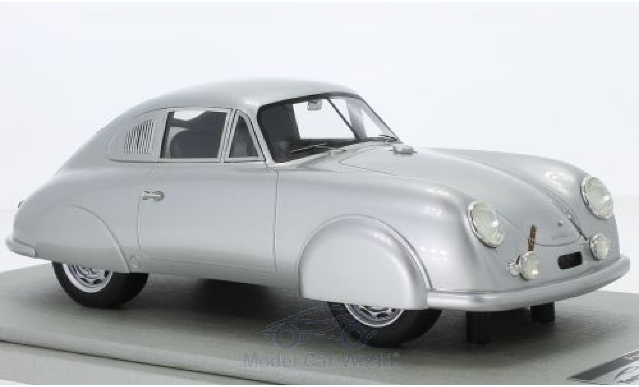 Porsche 356 1/18 Tecnomodel SL grijs 1951 Strassenversion modelauto