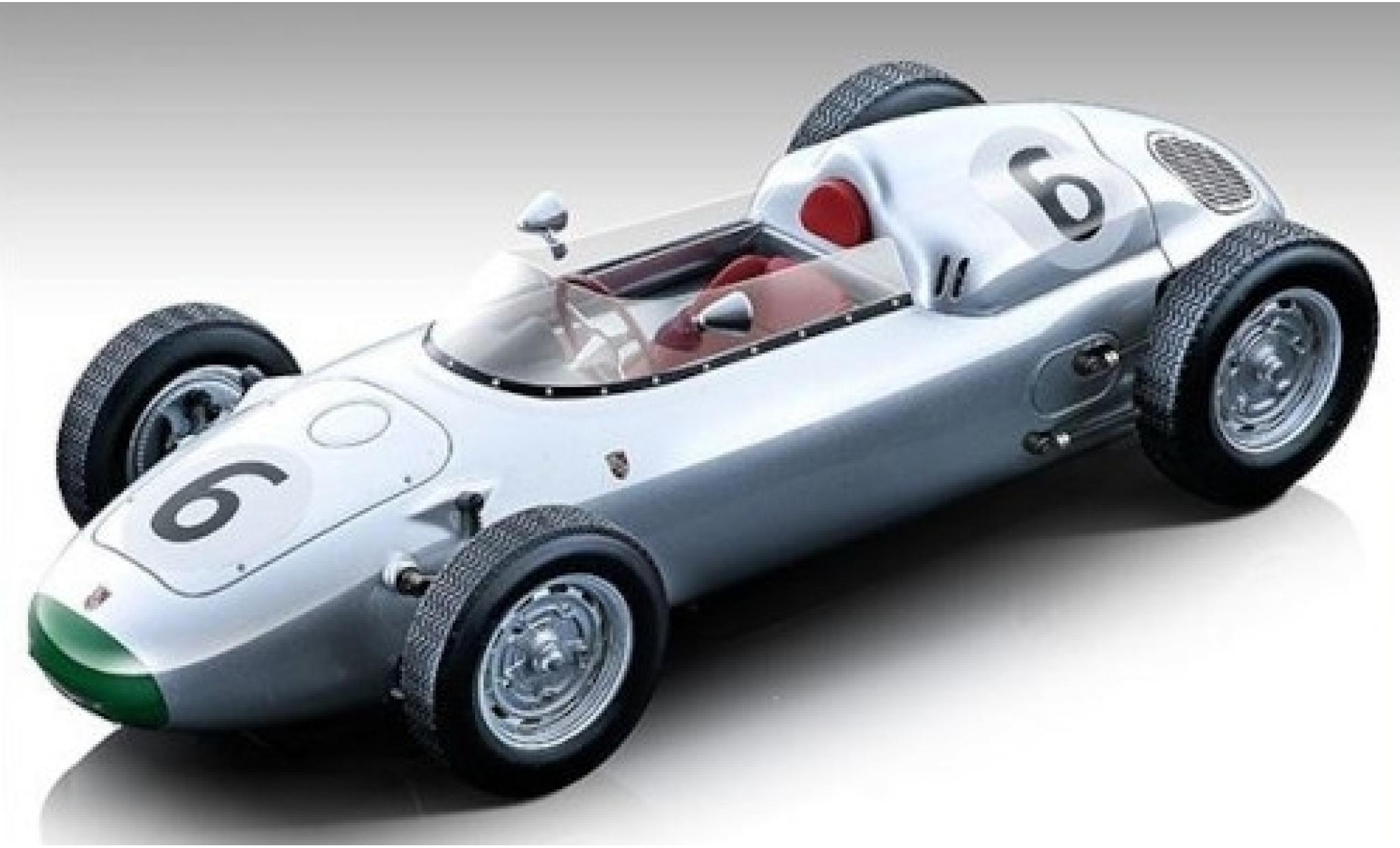 Porsche 718 1/18 Tecnomodel F2 No.6 Formel 2 GP Solitude 1960 G.Hill modelauto