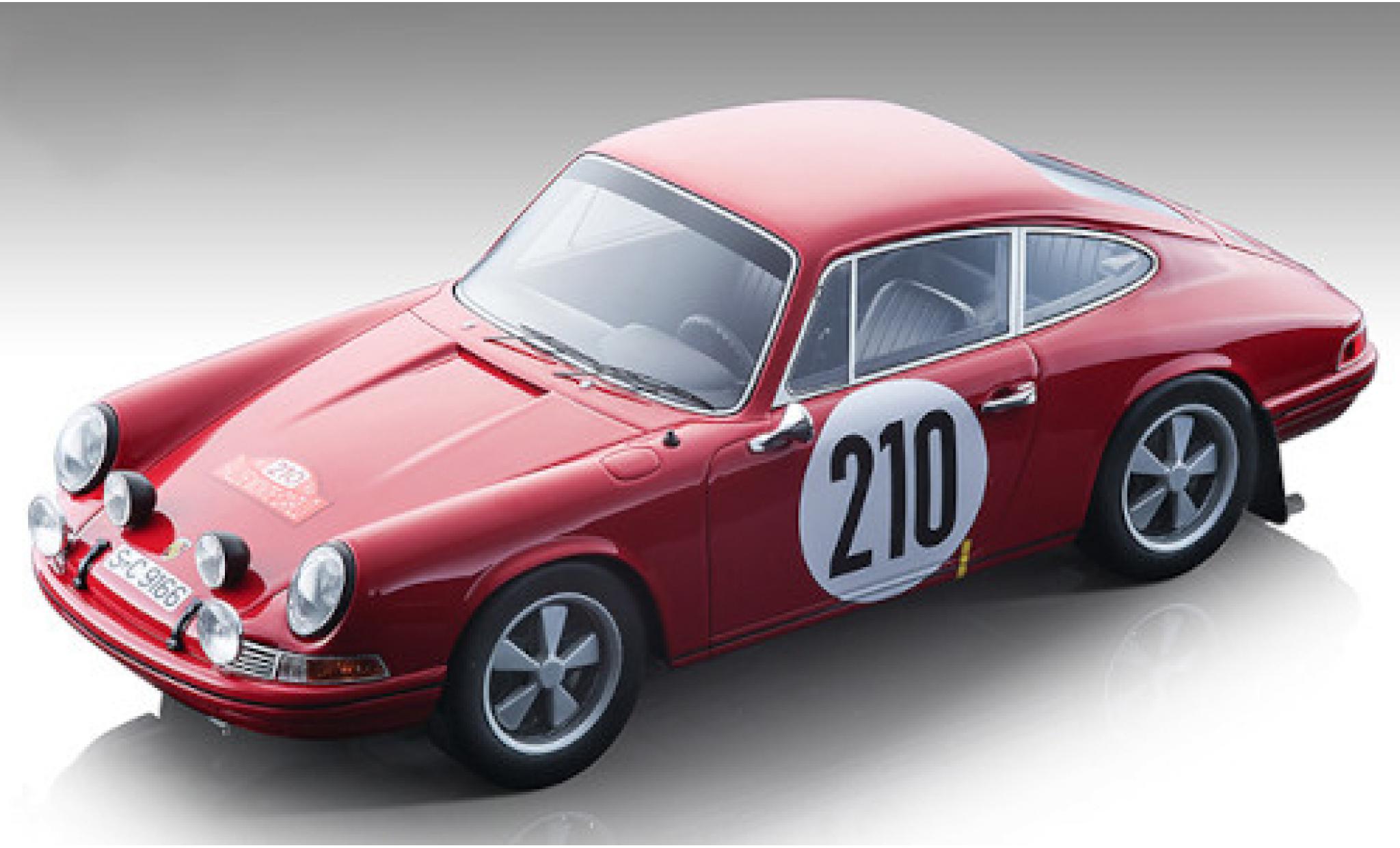 Porsche 911 1/18 Tecnomodel T No.210 Rallye Monte Carlo 1968 V.Elford/D.Stone modelauto
