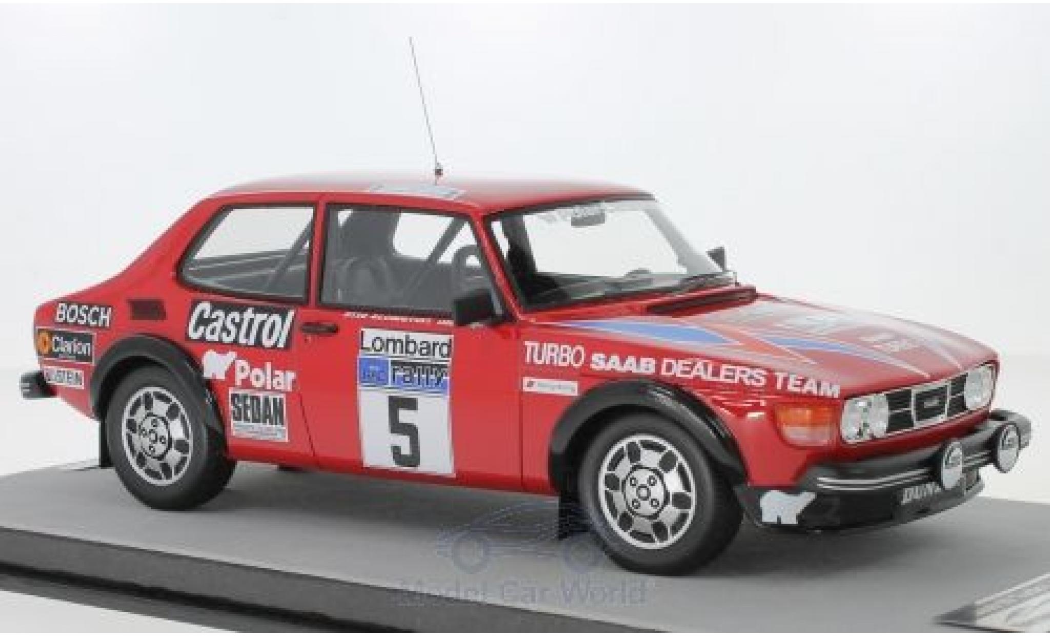 Saab 99 1/18 Tecnomodel Turbo No.5 Rallye WM Rallye RAC Lombard 1979 S.Blomqvist/B.Cederberg modelauto