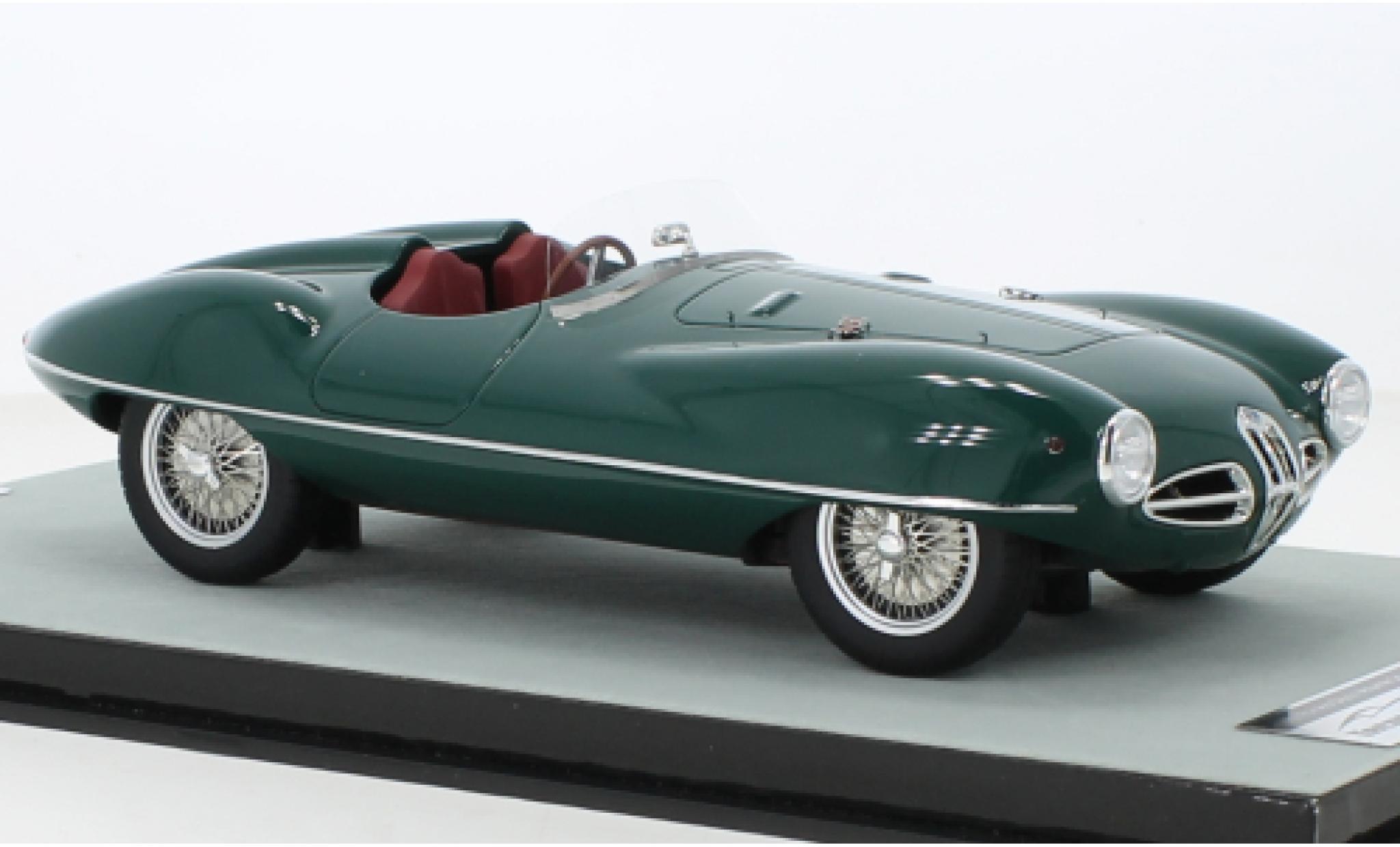 Alfa Romeo Disco 1/18 Tecnomodel Volante Spyder Touring Superleggera groen RHD 1952 modelauto