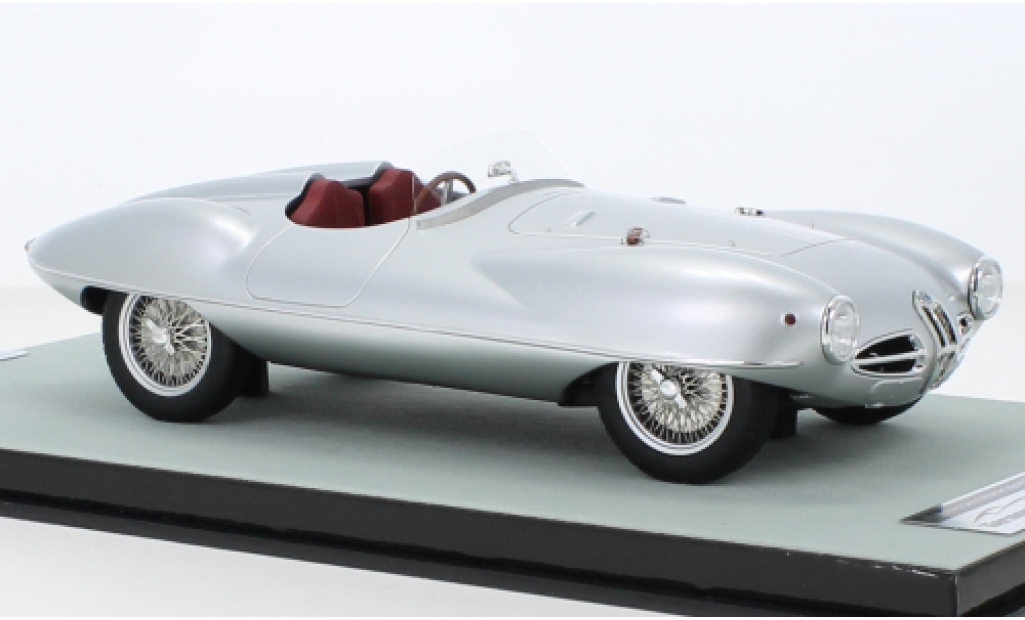 Alfa Romeo Disco 1/18 Tecnomodel Volante Spyder Touring Superleggera grijs RHD 1952 modelauto
