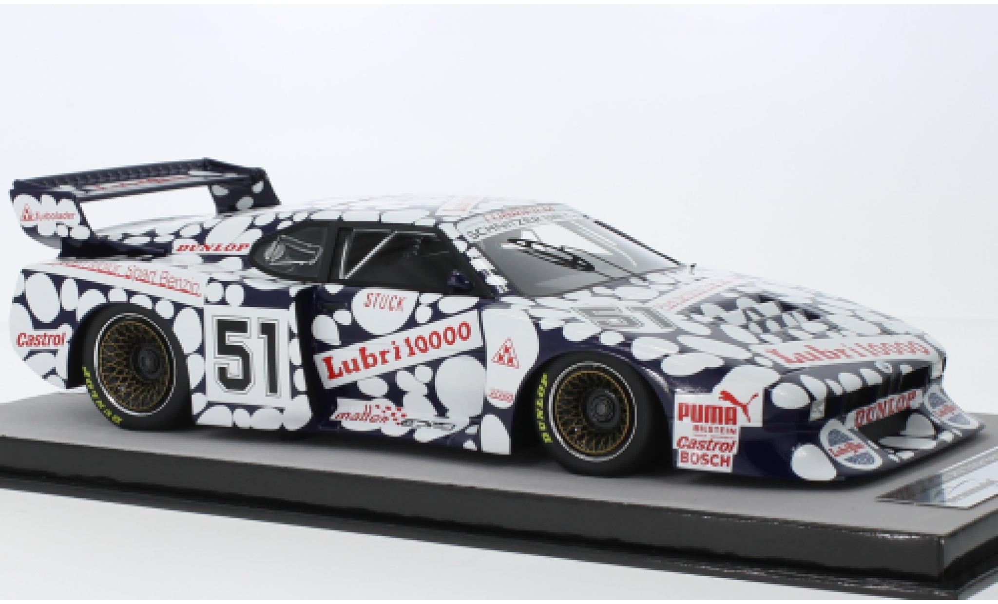 Bmw M1 1/18 Tecnomodel Turbo No.51 Team Schnitzer Lubrifilm DRM Bergischer L&ouml;we Zolder 1981 modelauto