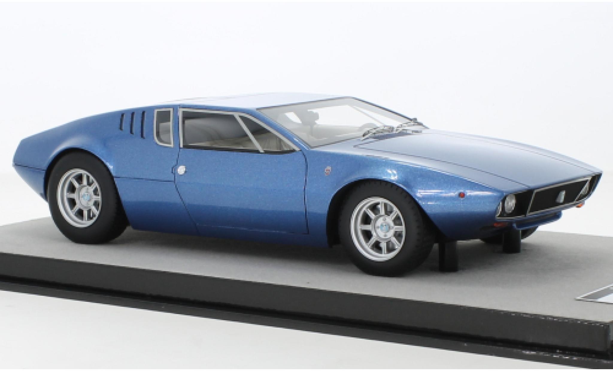 De Tomaso Mangusta 1/18 Tecnomodel metallic blauw 1971 modelauto
