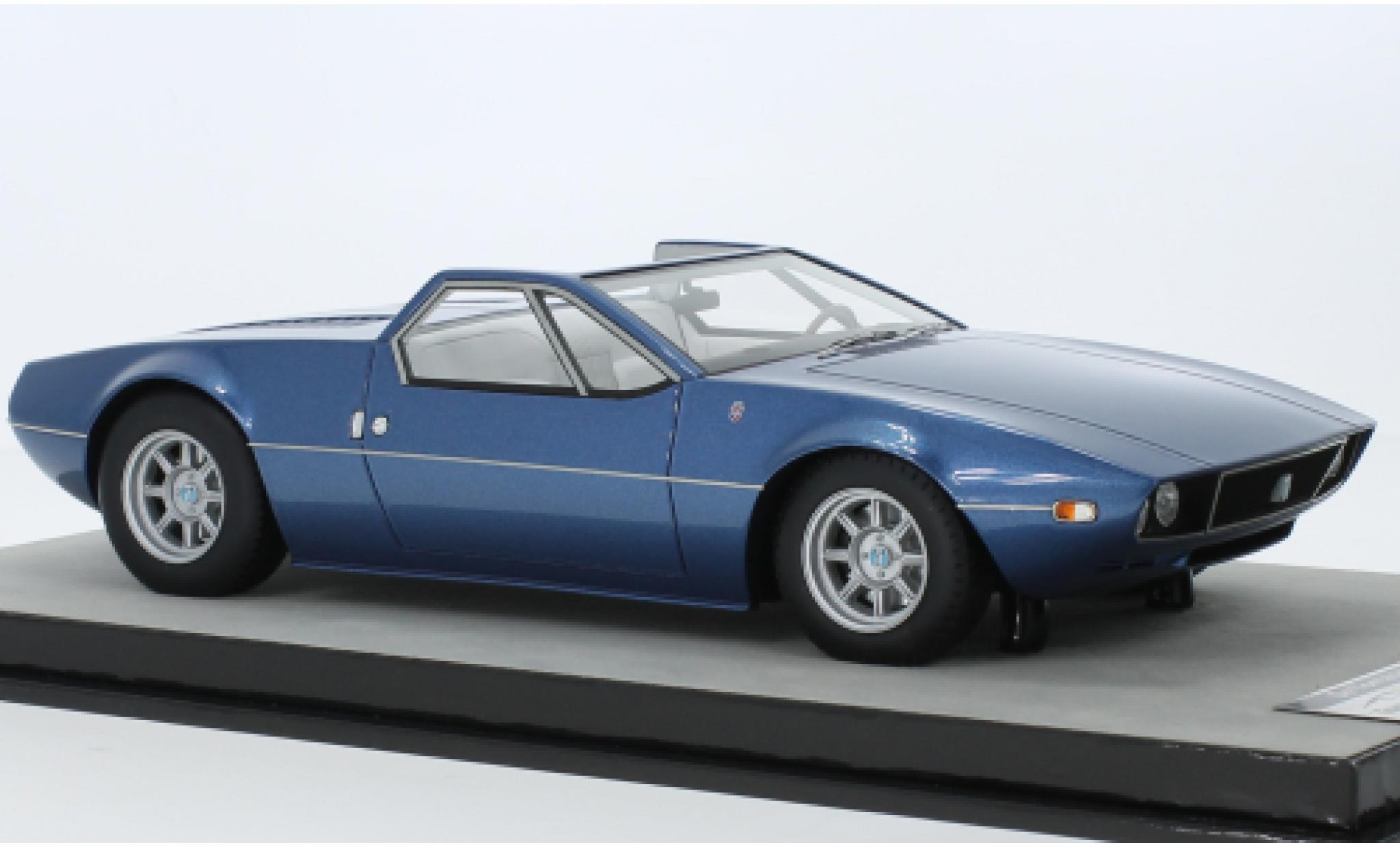 De Tomaso Mangusta 1/18 Tecnomodel Spyder metallic blauw 1966 modelauto