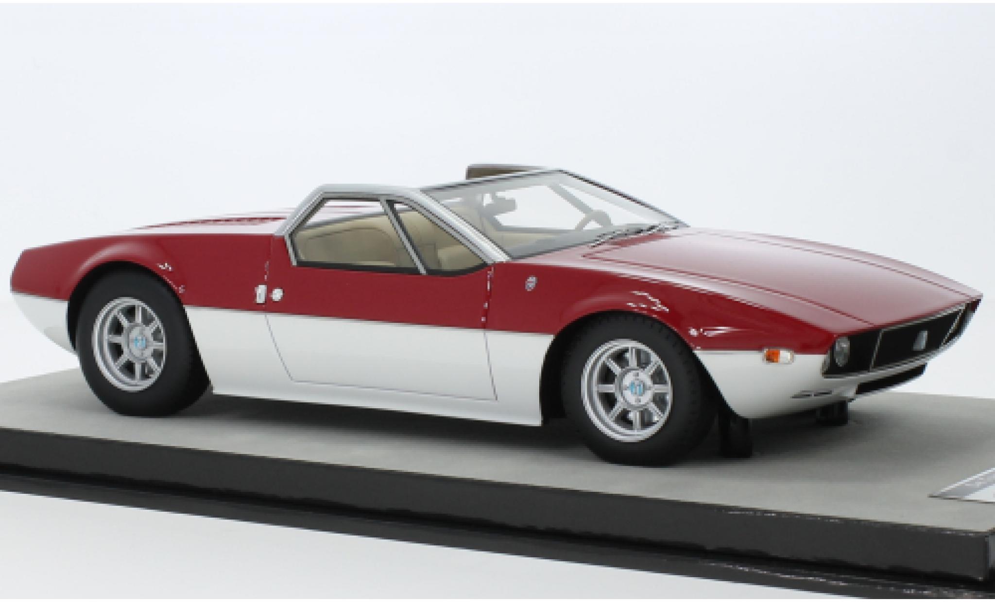 De Tomaso Mangusta 1/18 Tecnomodel Spyder rood/d 1966 modelauto