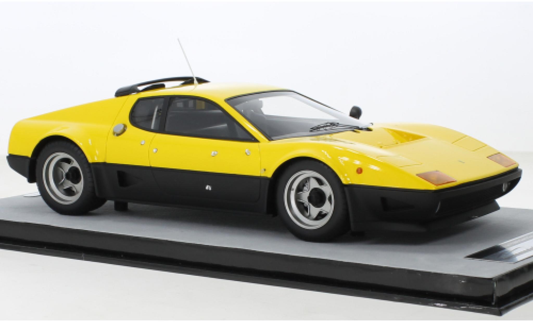 Ferrari 512 1/18 Tecnomodel BB geel 1978 modelauto