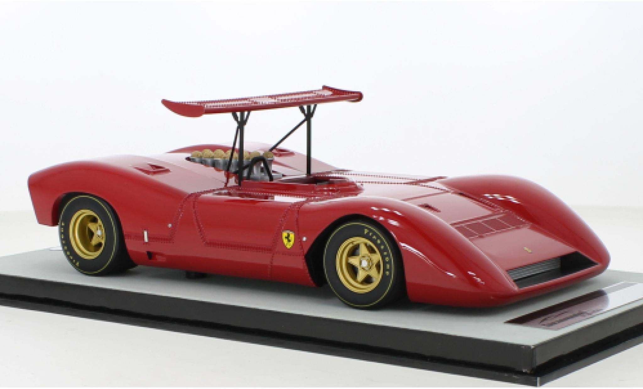 Ferrari 612 1/18 Tecnomodel Can-Am rood RHD Can-Am 1968 modelauto