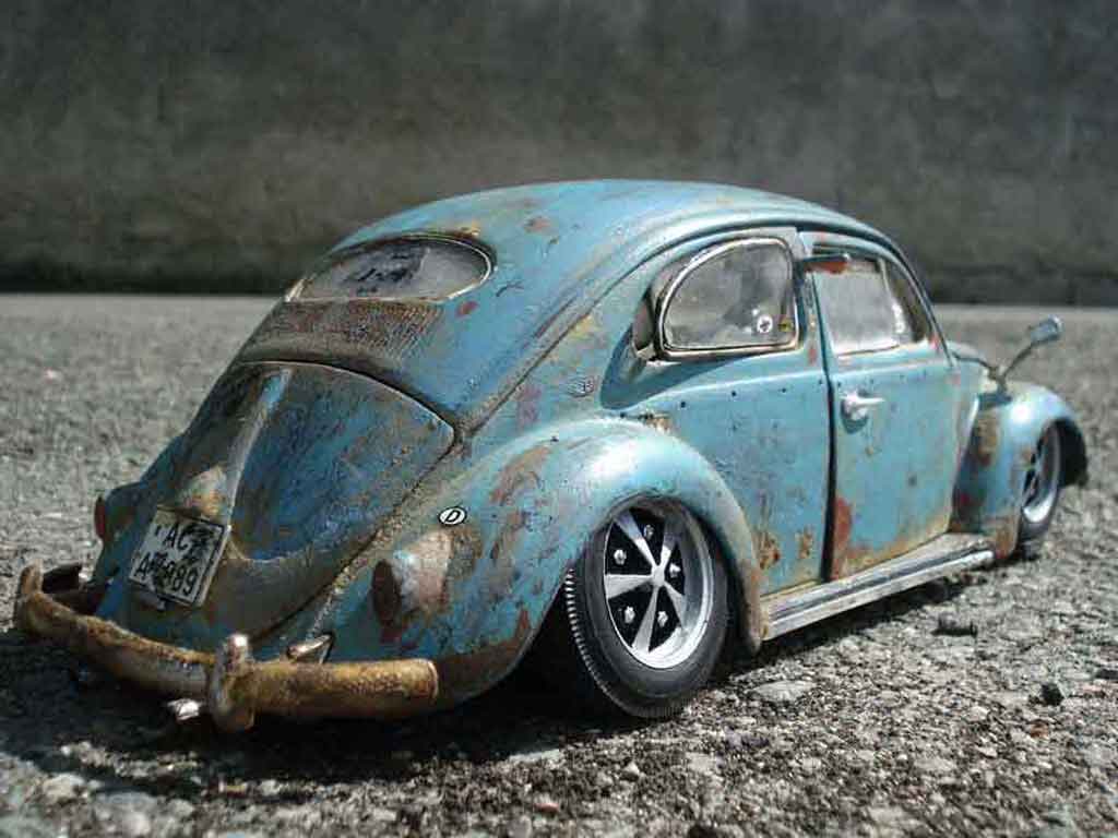 Volkswagen Kafer Base coccinelle ovale 56 hoodride 1/18 Burago