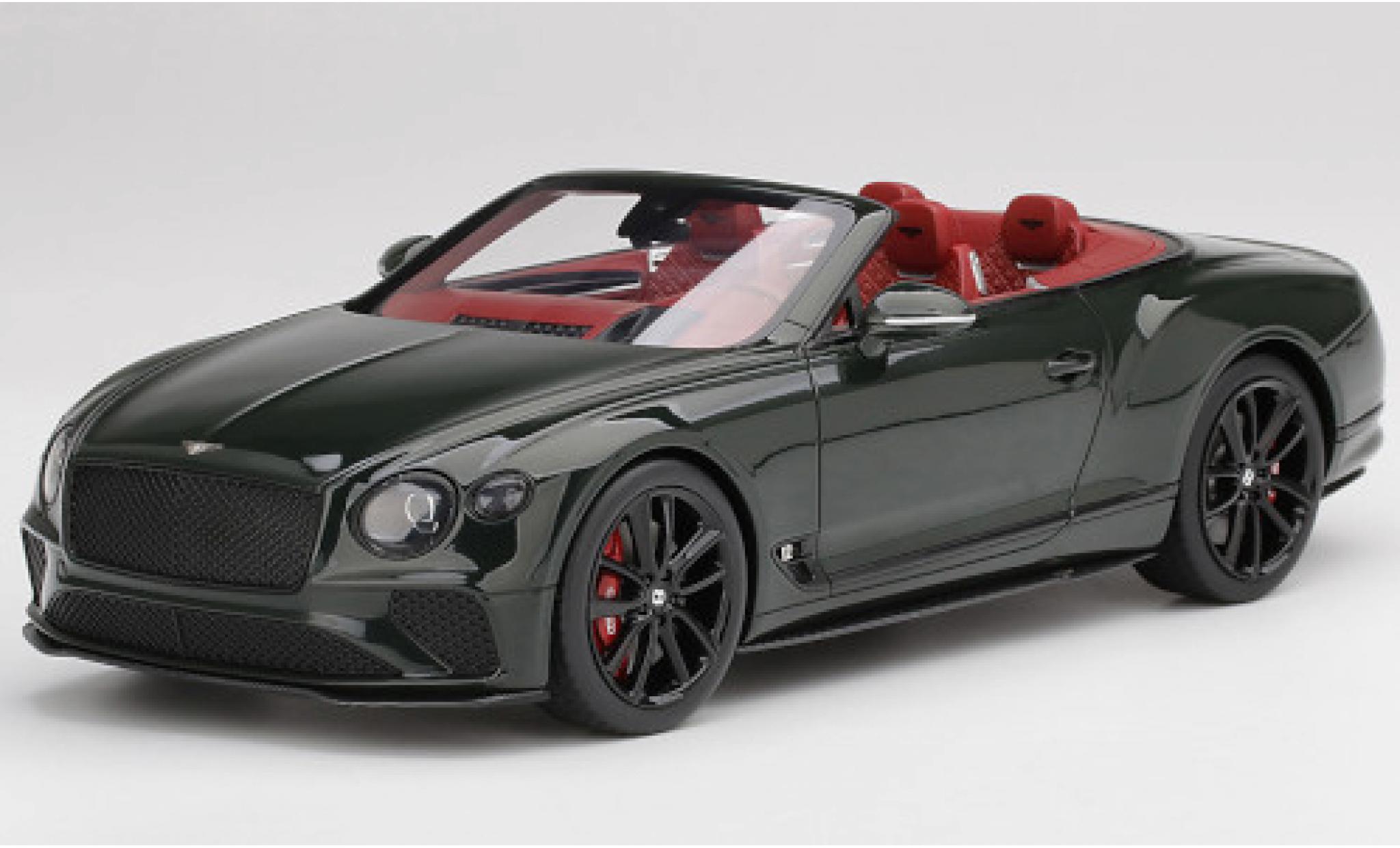 Bentley Continental 1/18 Top Speed GT Cabriolet groen 2019 modelauto