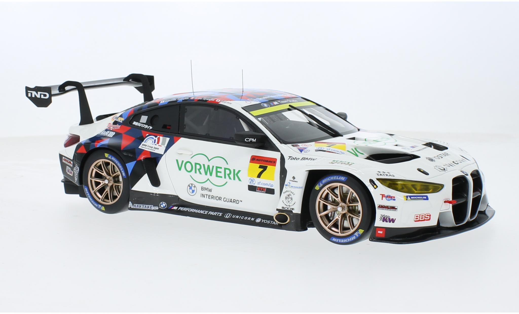Bmw M4 1/18 Top Speed GT3 No.7 M Team Studie x CRS Studie Super GT Japan 2023 1:18 modelauto