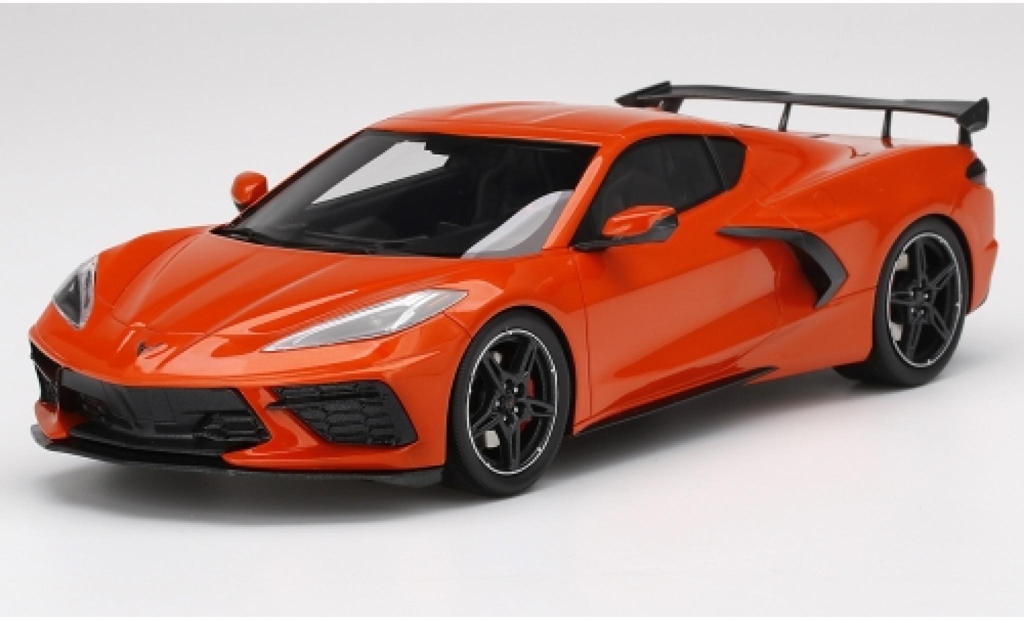 Chevrolet Corvette 1/18 Top Speed C8 Stingray oranje 2019 modelauto