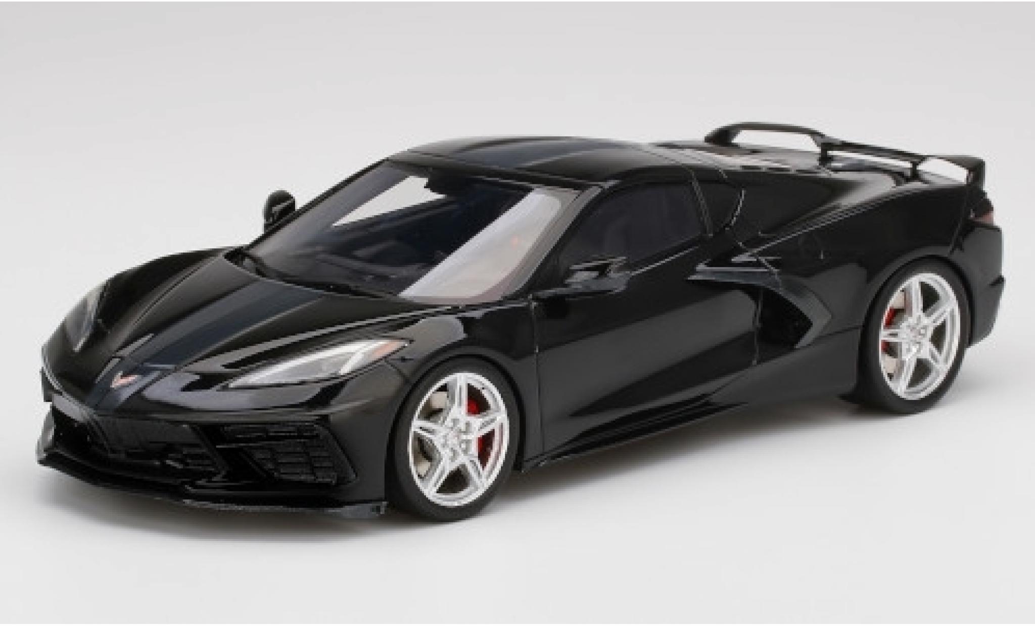Chevrolet Corvette 1/18 Top Speed (C8) Stingray zwart/grijs 2020 modelauto