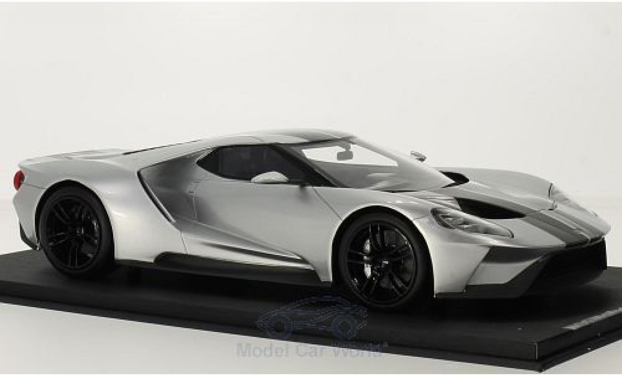 Ford GT 1/18 Top Speed grijs/zwart Chicago Auto Show 2015 modelauto