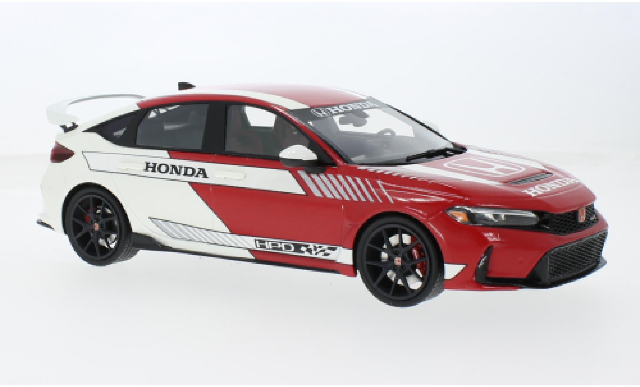 Honda Civic 1/18 Top Speed Type R rood No.1 Pace Car 2023 1:18 modelauto
