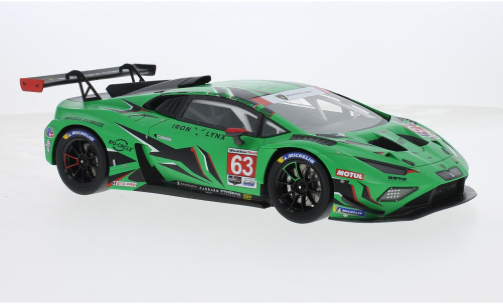 Lamborghini Huracan 1/18 Top Speed GT3 EVO 2 No.63 Iron Lynx IMSA 24h Daytona 2023 1:18 modelauto