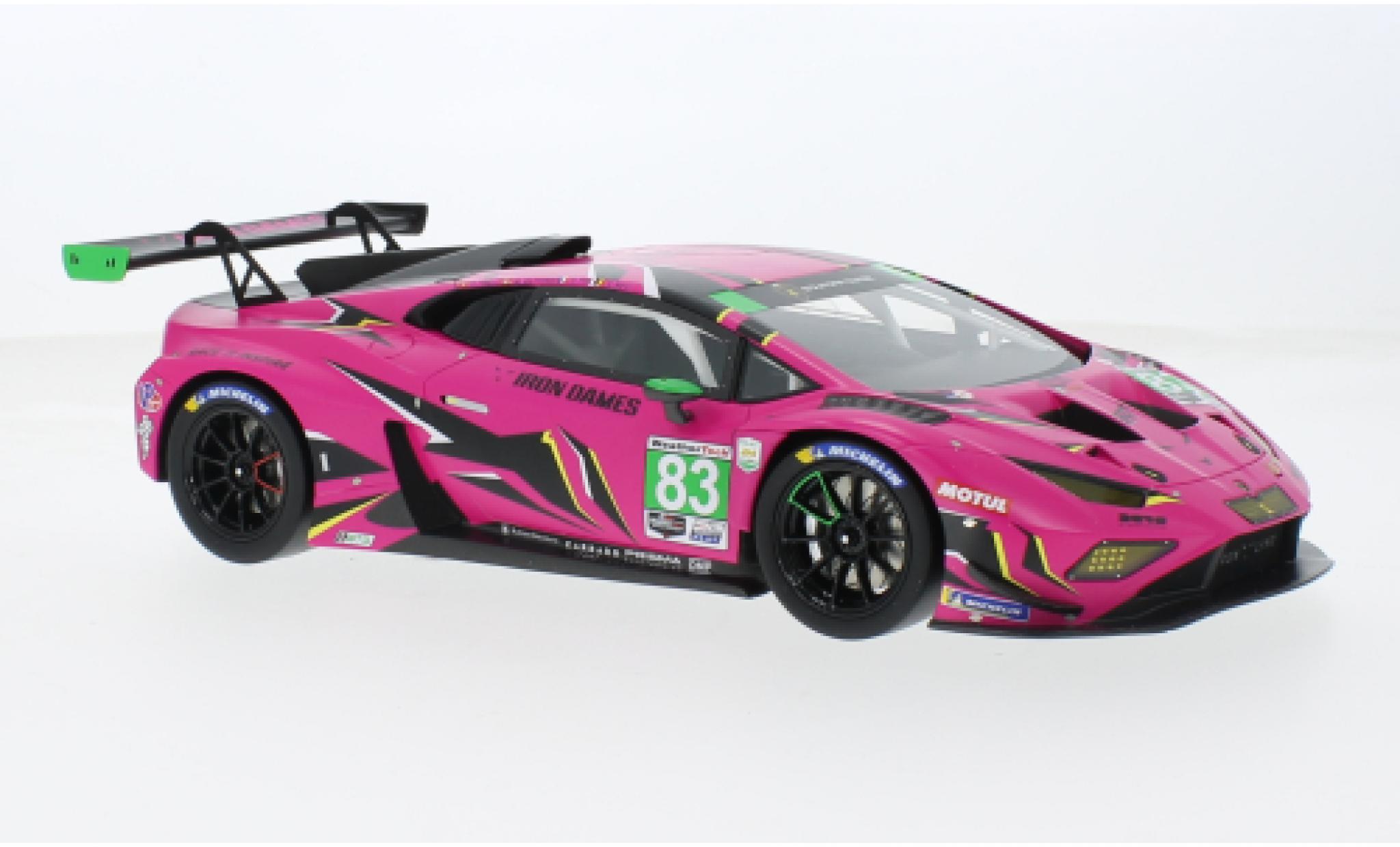 Lamborghini Huracan 1/18 Top Speed GT3 Evo2 No.83 Iron Dames IMSA 24h Daytona 2023 1:18 modelauto