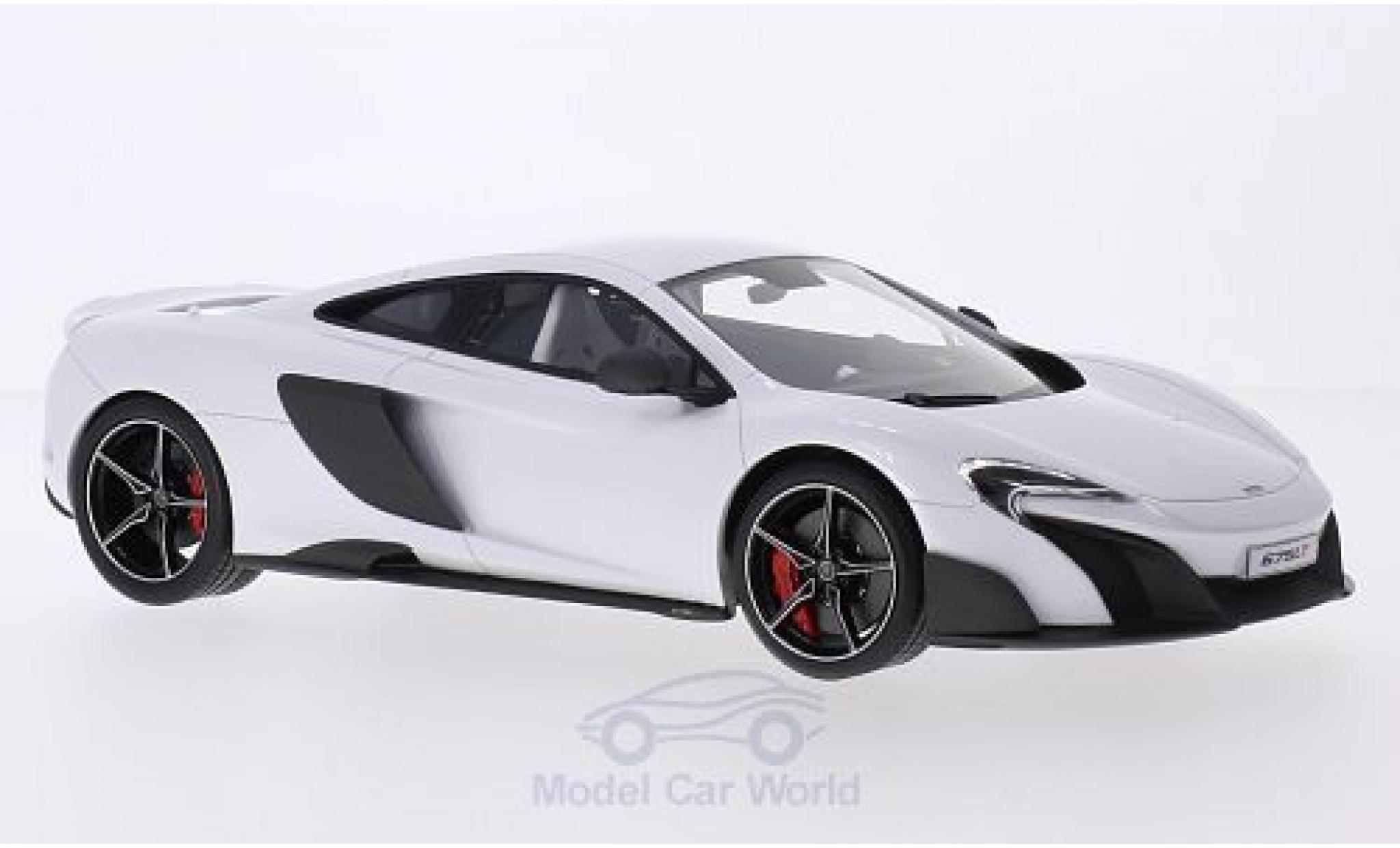 McLaren 675 1/18 Top Speed LT metallic wit 2015 modelauto