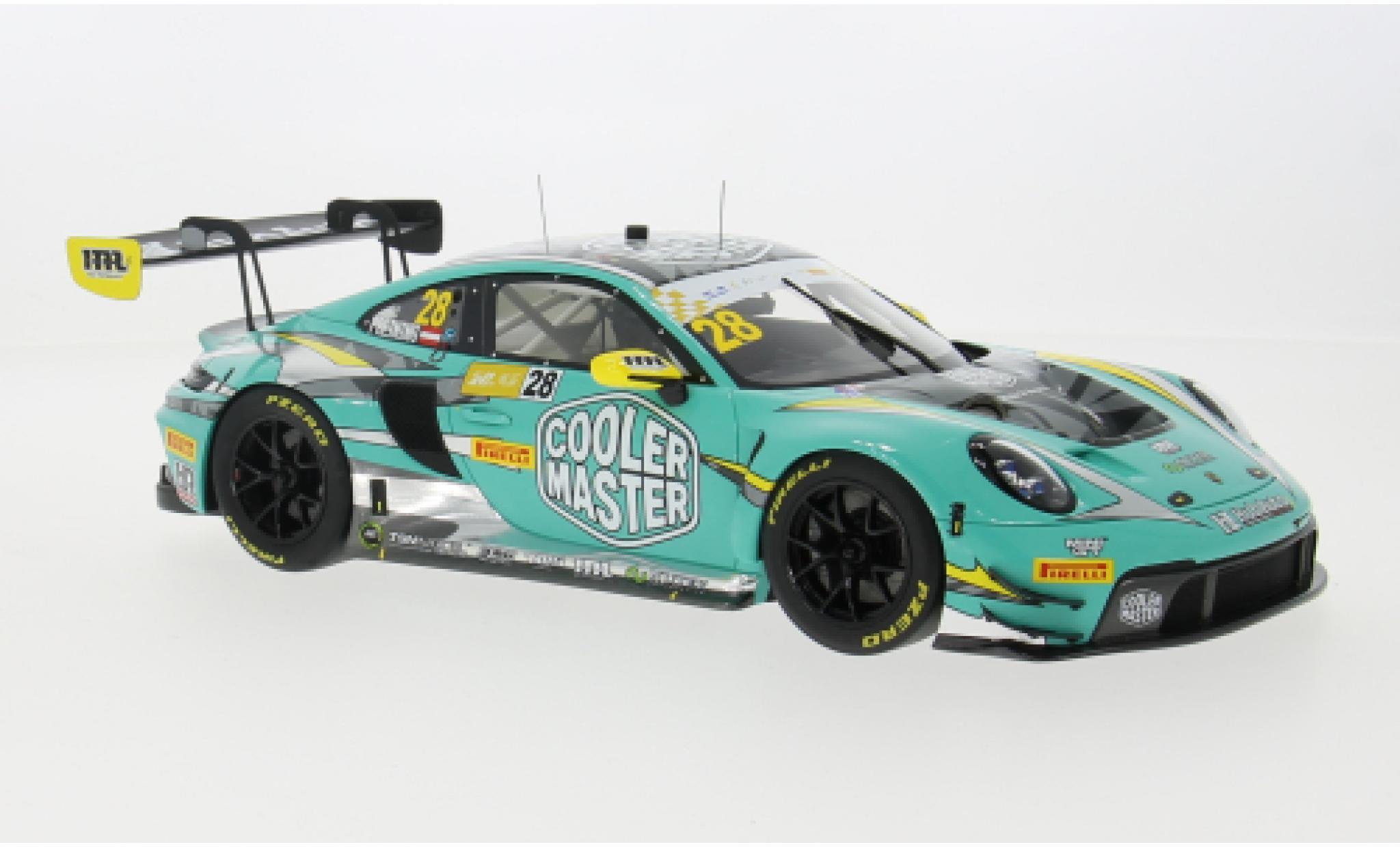 Porsche 992 GT3 R 1/18 Top Speed 911  No.27 Hubauto Racing Fia GT World Cup Macau 2023 1:18 modelauto